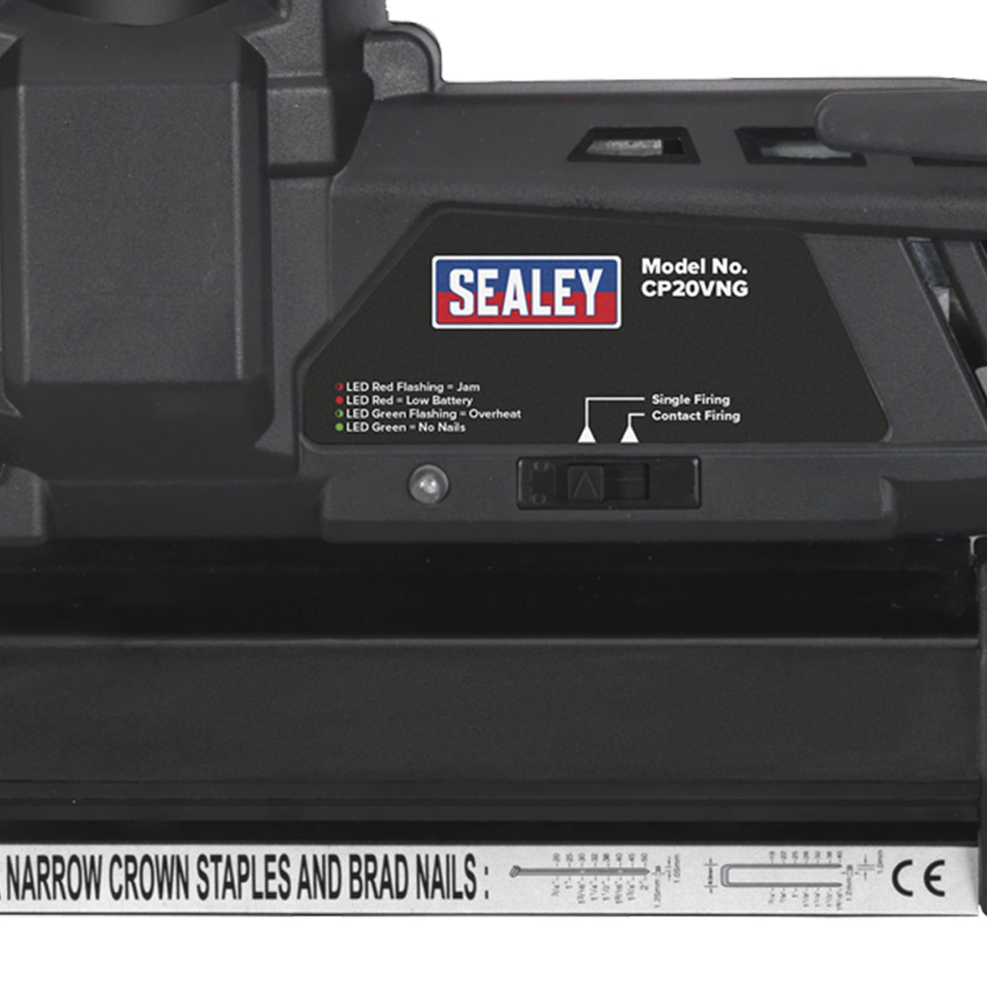 Sealey Cordless Nail/Staple Gun 18G 20V Lithium-ion - Body Only