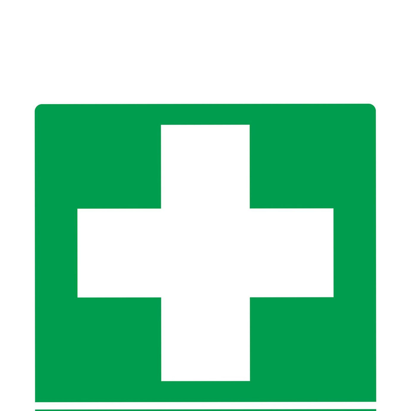 Sealey Safety Sign - First Aid - Rigid Plastic - Pack of 10