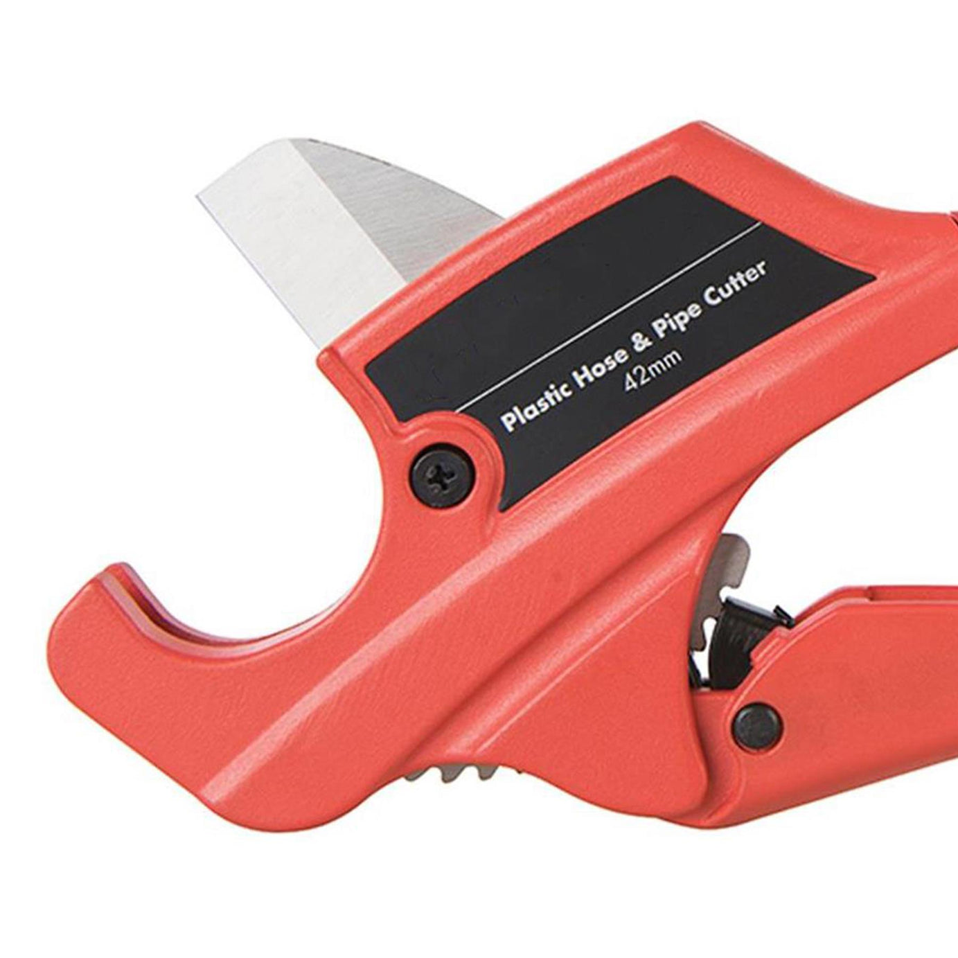 Ratchet Action 42mm Plastic Pipe Cutter Plumbing Tool PVC Water Tube Hose