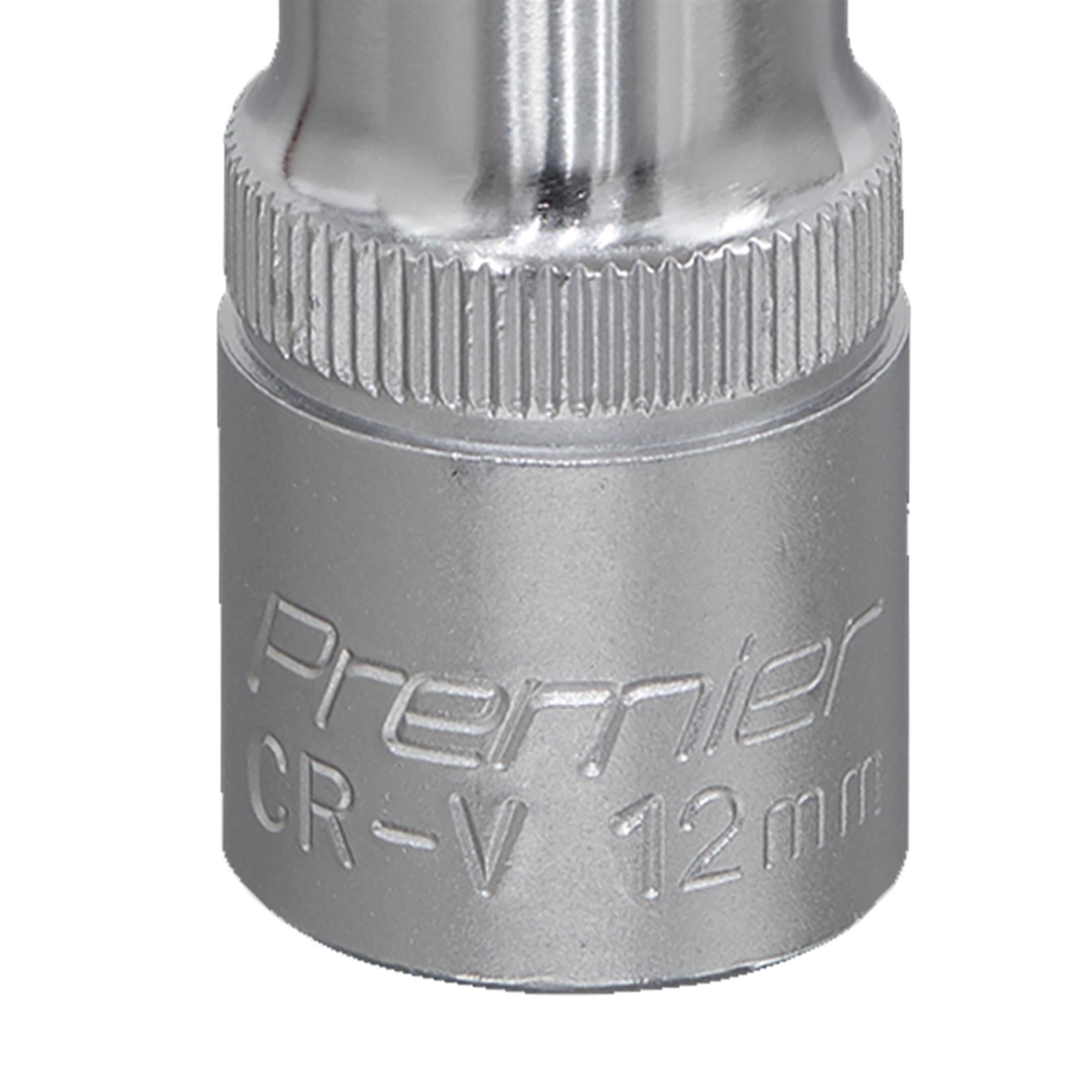 Sealey WallDrive Socket 12mm Deep 1/2"Sq Drive