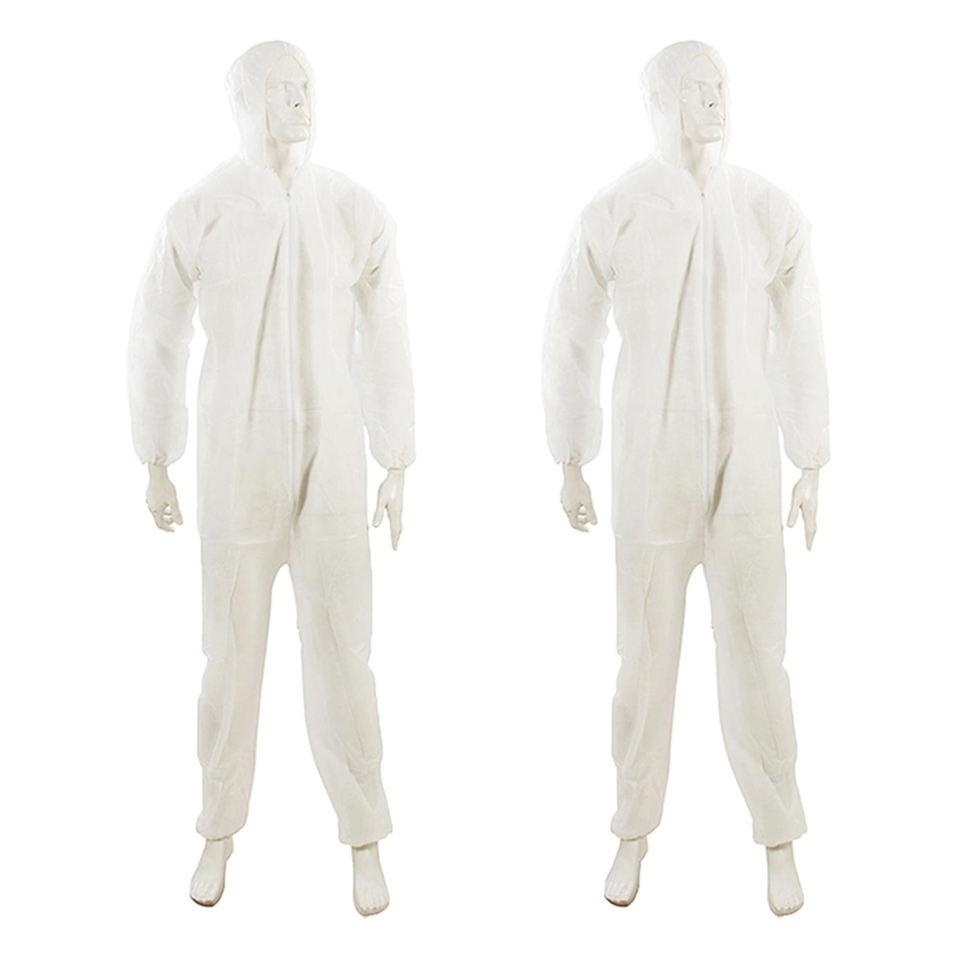 10 x Disposable Paper Suit Protective Overall Coveralls Medium 120cm 46" New