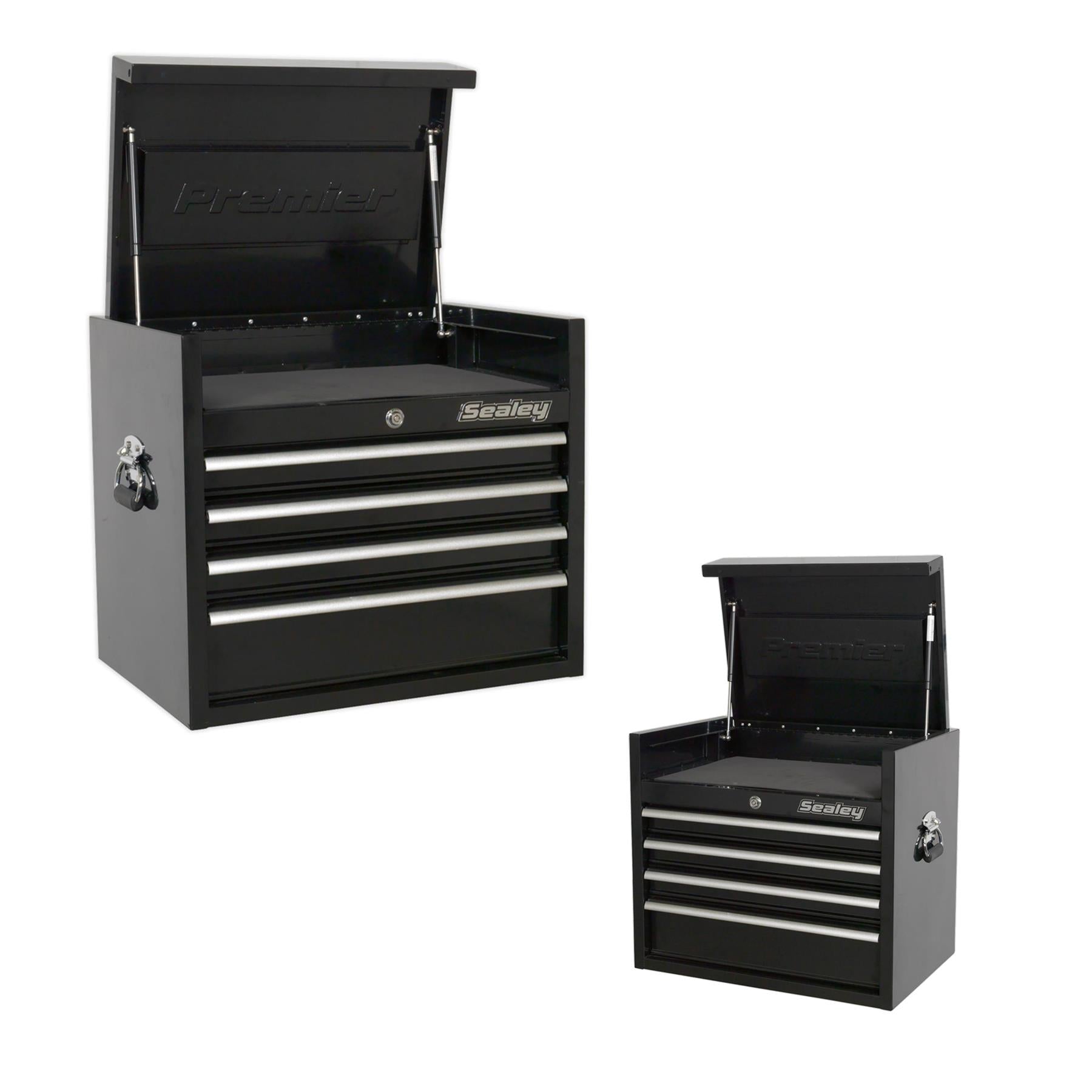 Sealey Topchest 4 Drawer 660mm Heavy-Duty Black