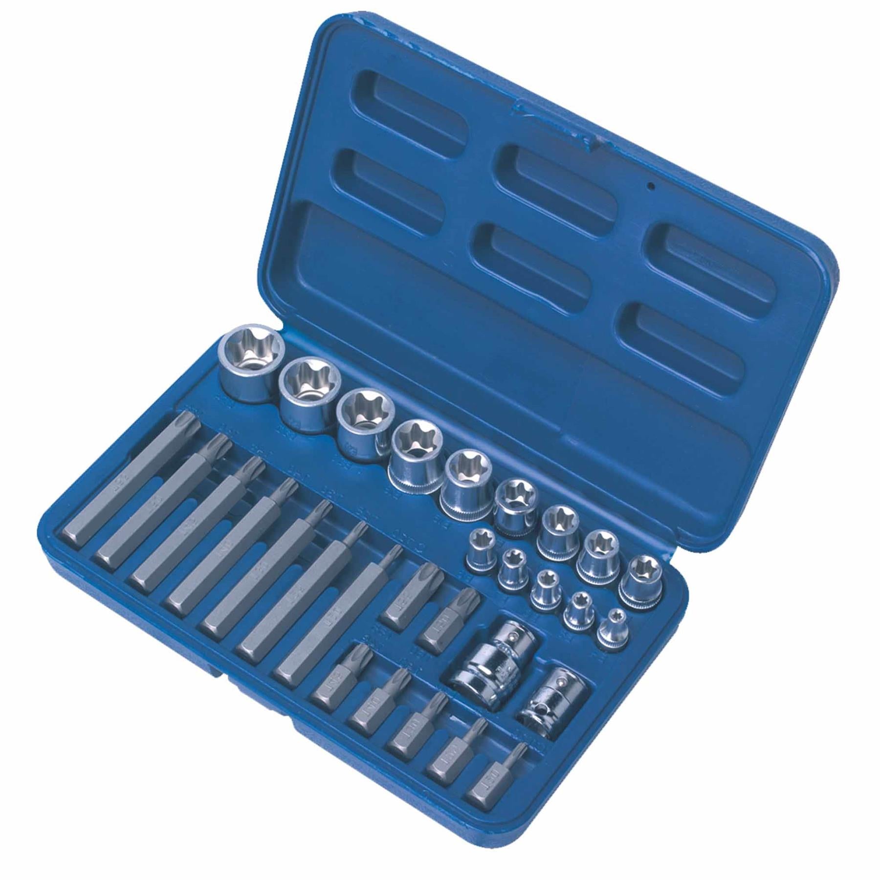 TRX-Star* Socket & Bit Set 30pc 1/4", 3/8" & 1/2"Sq Drive Sealey