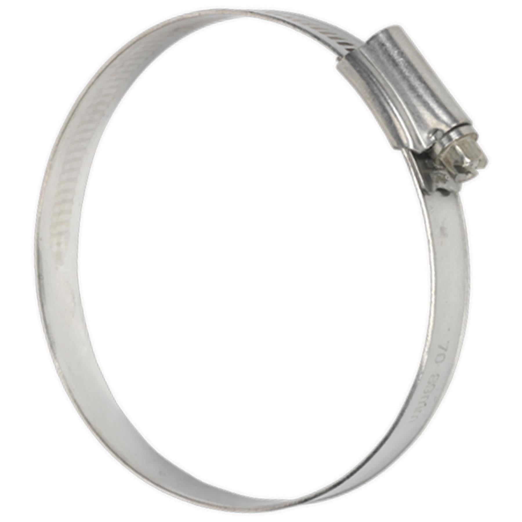 Sealey Hose Clip Stainless Steel 70-89mm Pack of 5