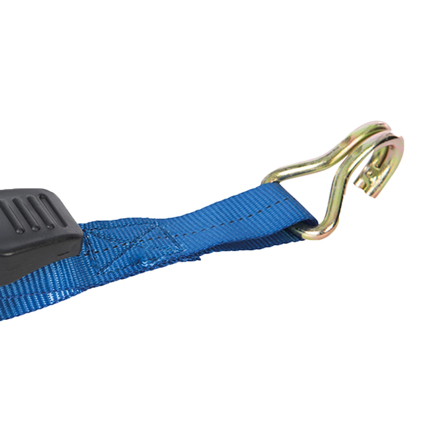 Rubber-Handled Ratchet Tie Down Strap J-Hook 2M X 25mm Rated 250Kg Brand New