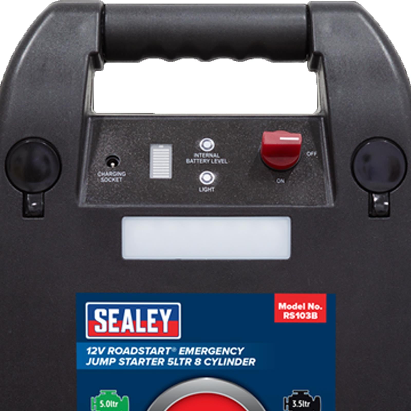 Sealey RoadStart Emergency Jump Starter 12V 5L 8-Cylinder RS103B