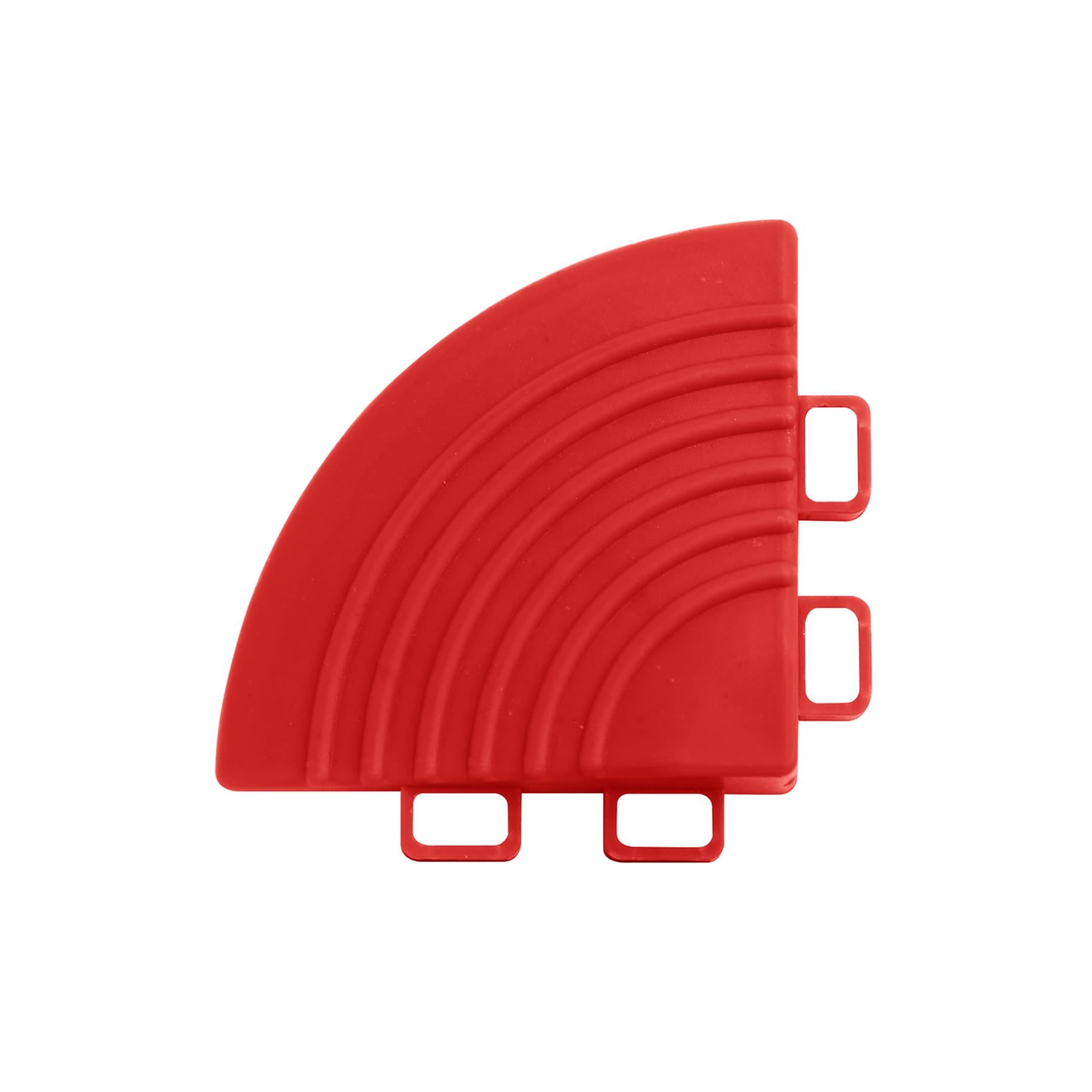Sealey Polypropylene Floor Tile Corners Red 60 x 60mm - Pack of 4