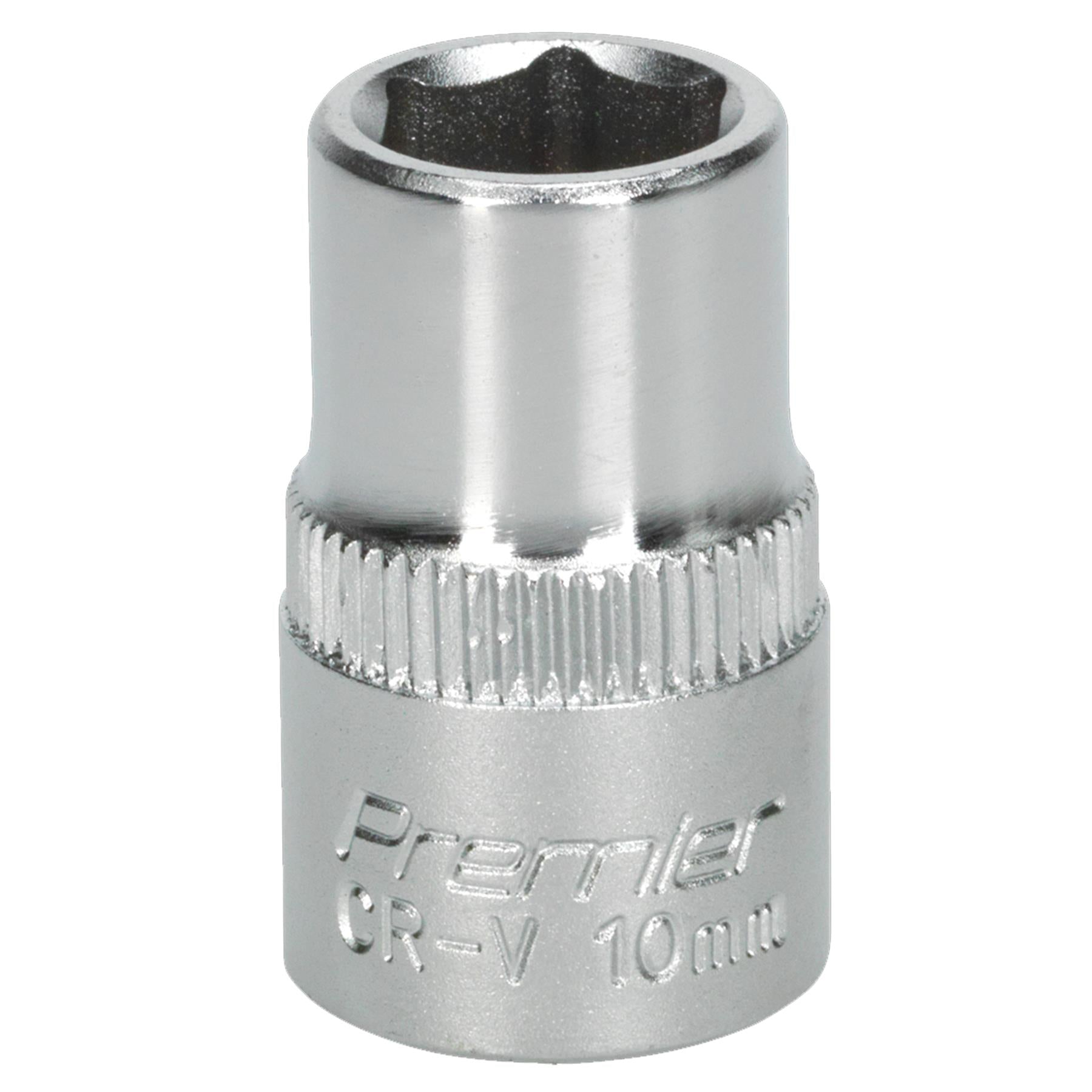 Sealey WallDrive Socket 10mm 3/8"Sq Drive Chrome Vanadium steel