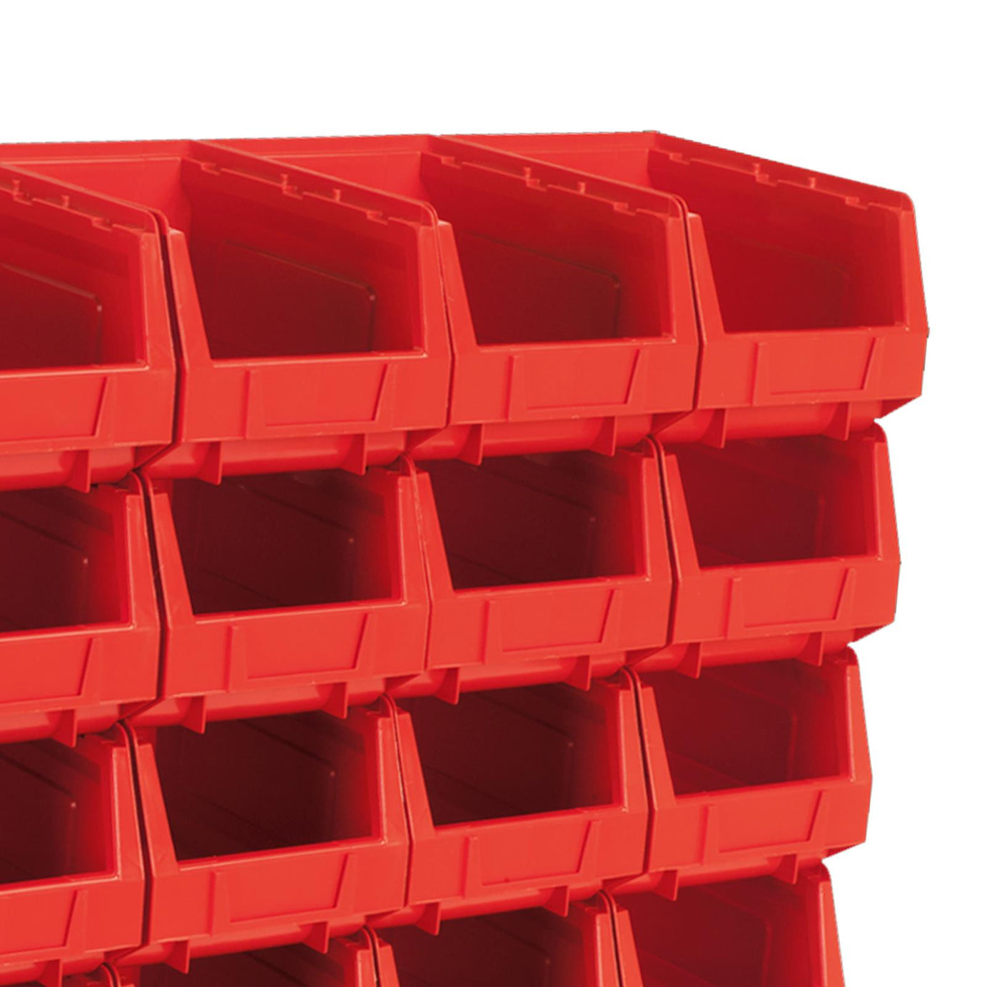 Sealey Plastic Storage Bin 150 x 240 x 130mm - Red Pack of 24