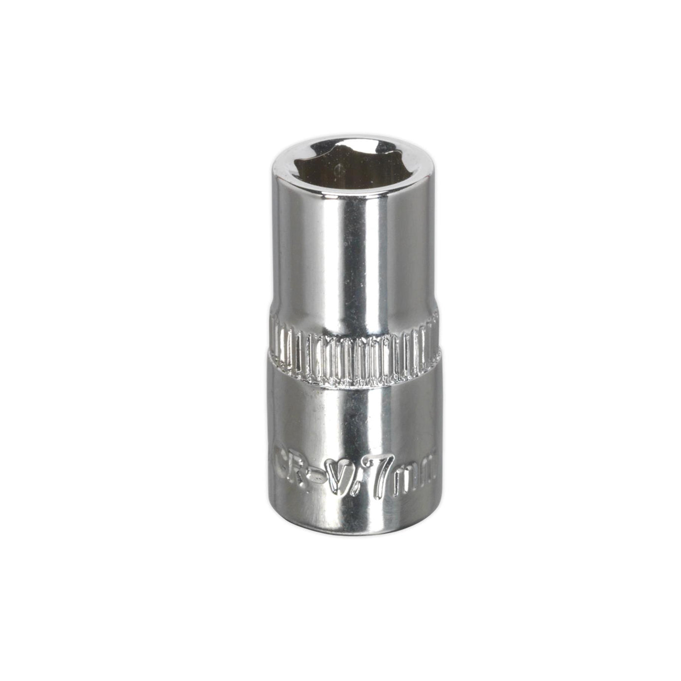 Sealey WallDrive Socket 7mm 1/4"Sq Drive Fully Polished