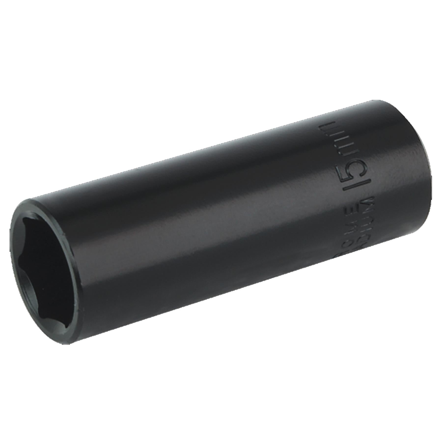 Sealey Impact Socket 15mm Deep 3/8"Sq Drive Chrome Vanadium