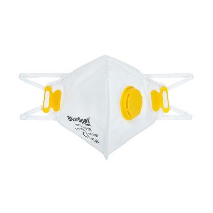 Blue Spot 20 PCE FFP2 Fold Flat Dust Mask With Valve