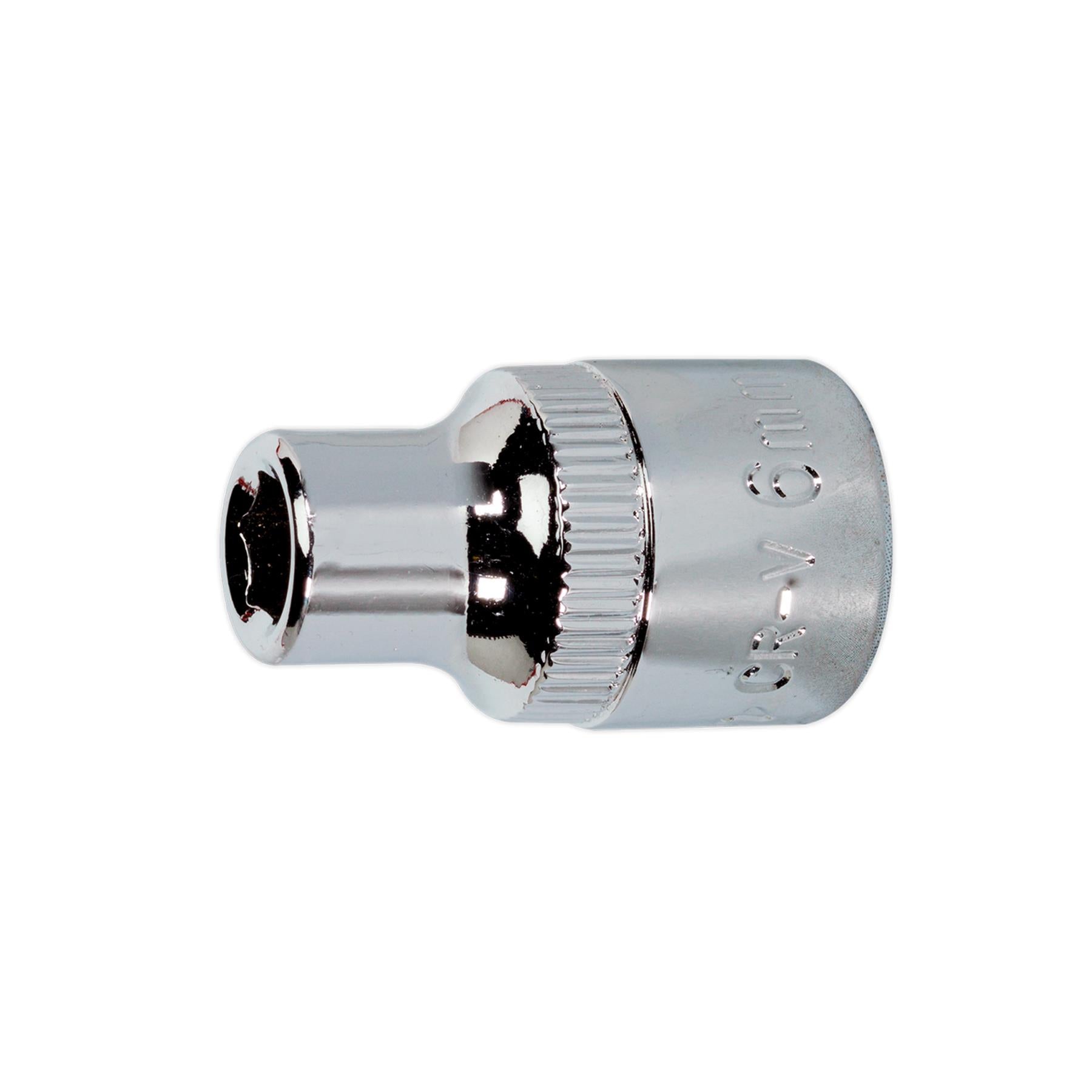 Sealey WallDrive Socket 6mm 3/8"Sq Drive Fully Polished