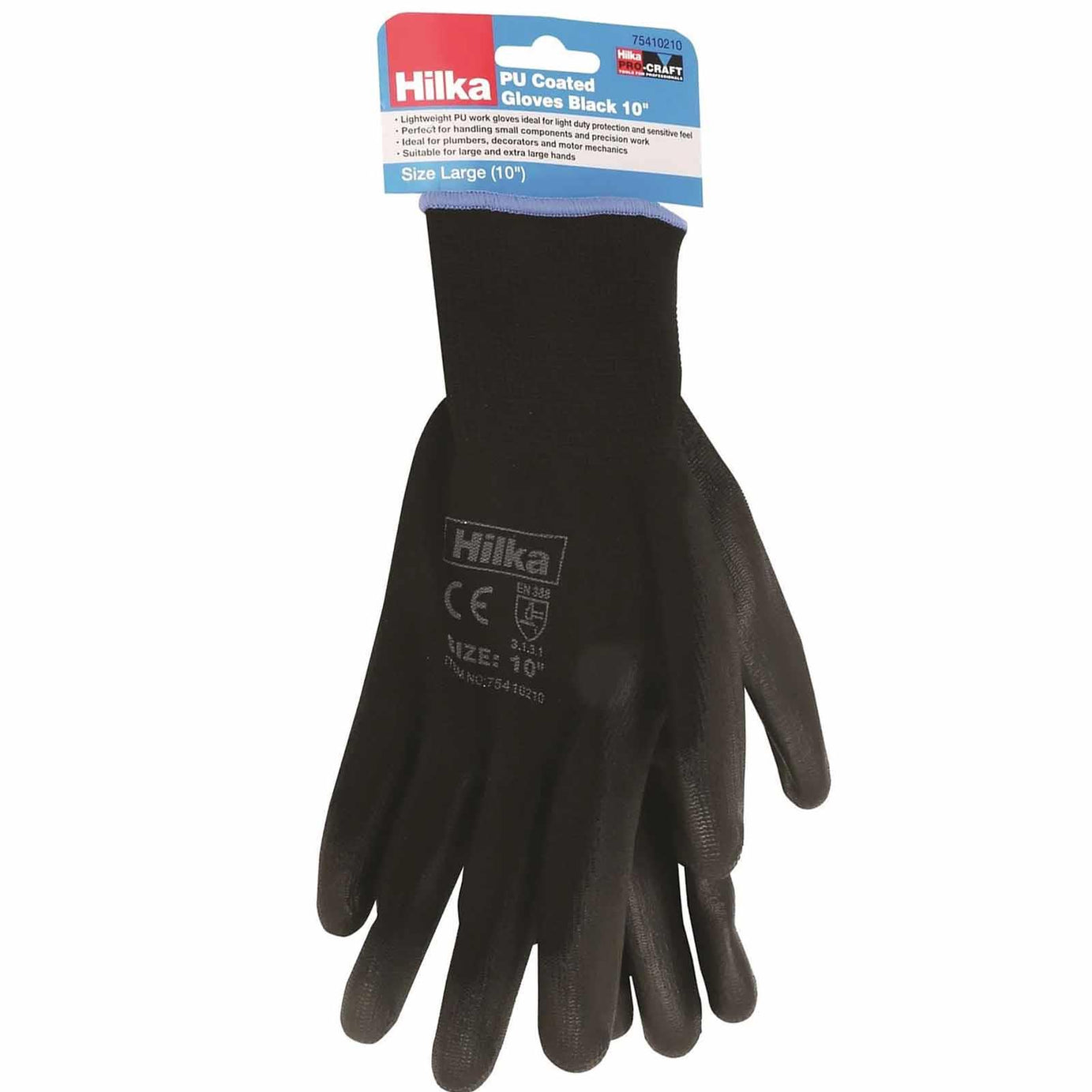 Black PU Work Gloves