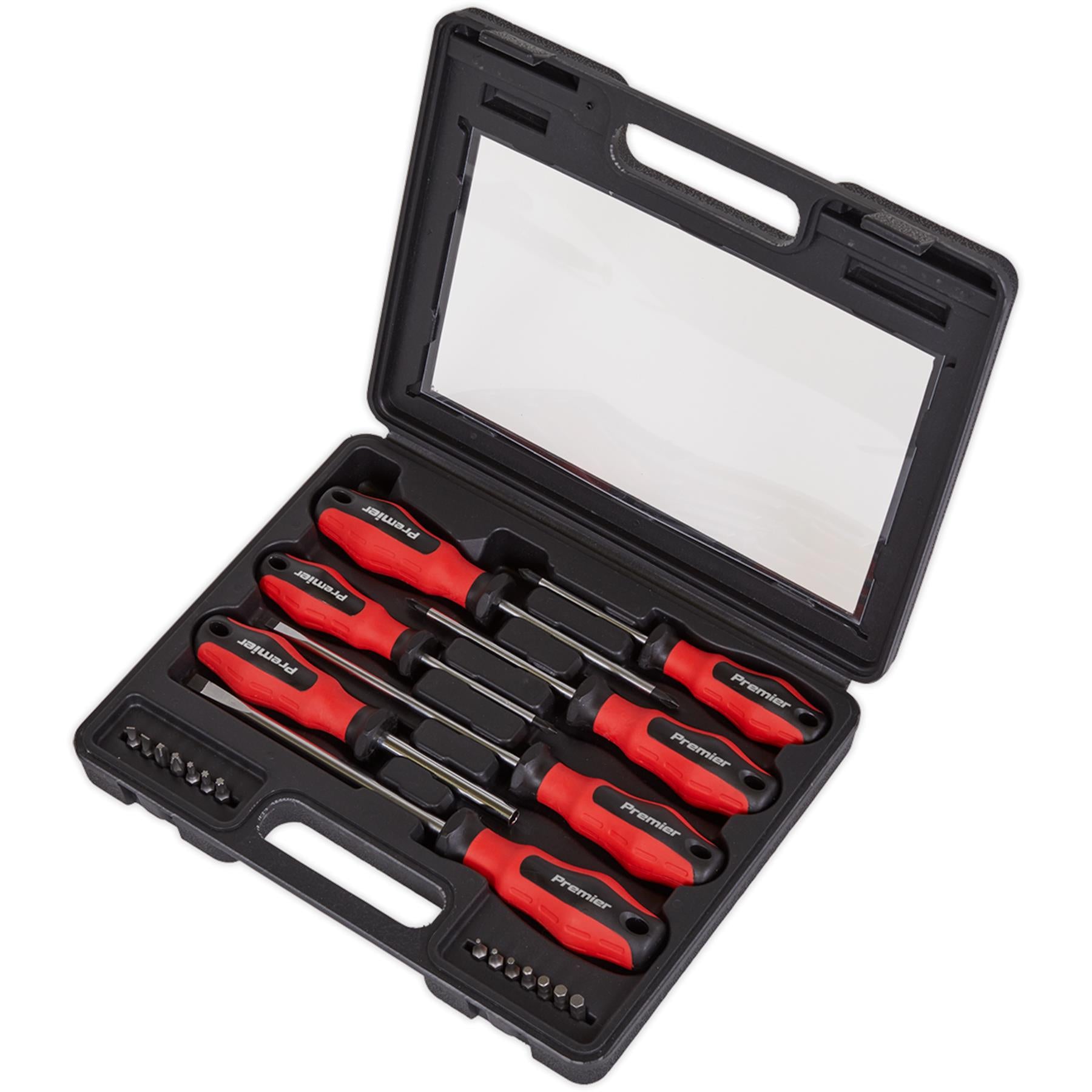 Sealey 21pc Screwdriver & Bit Set Magnetic Slotted Phillips Pozi PowerMAX