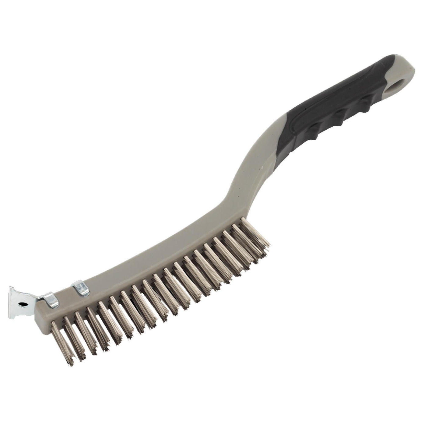 Wire Brush with Stainless Steel Fill & Scraper Sealey