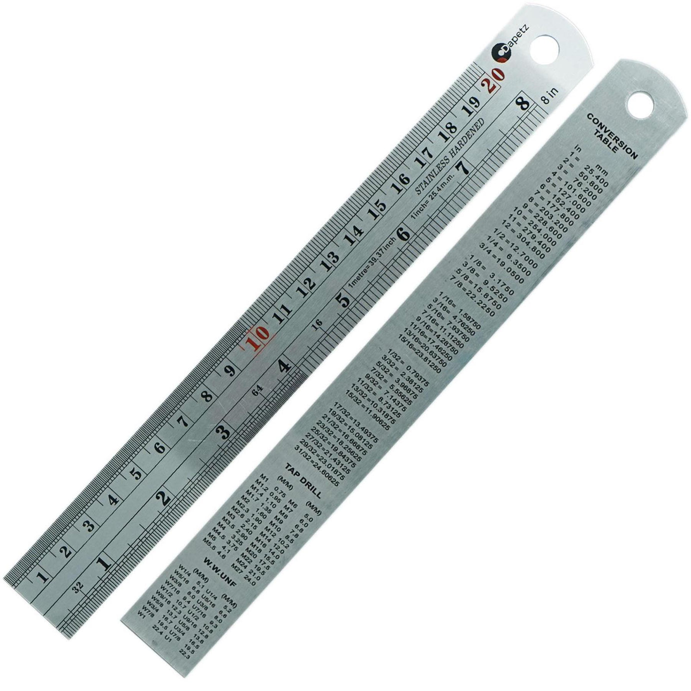 Thick Double Sided Metal Rule