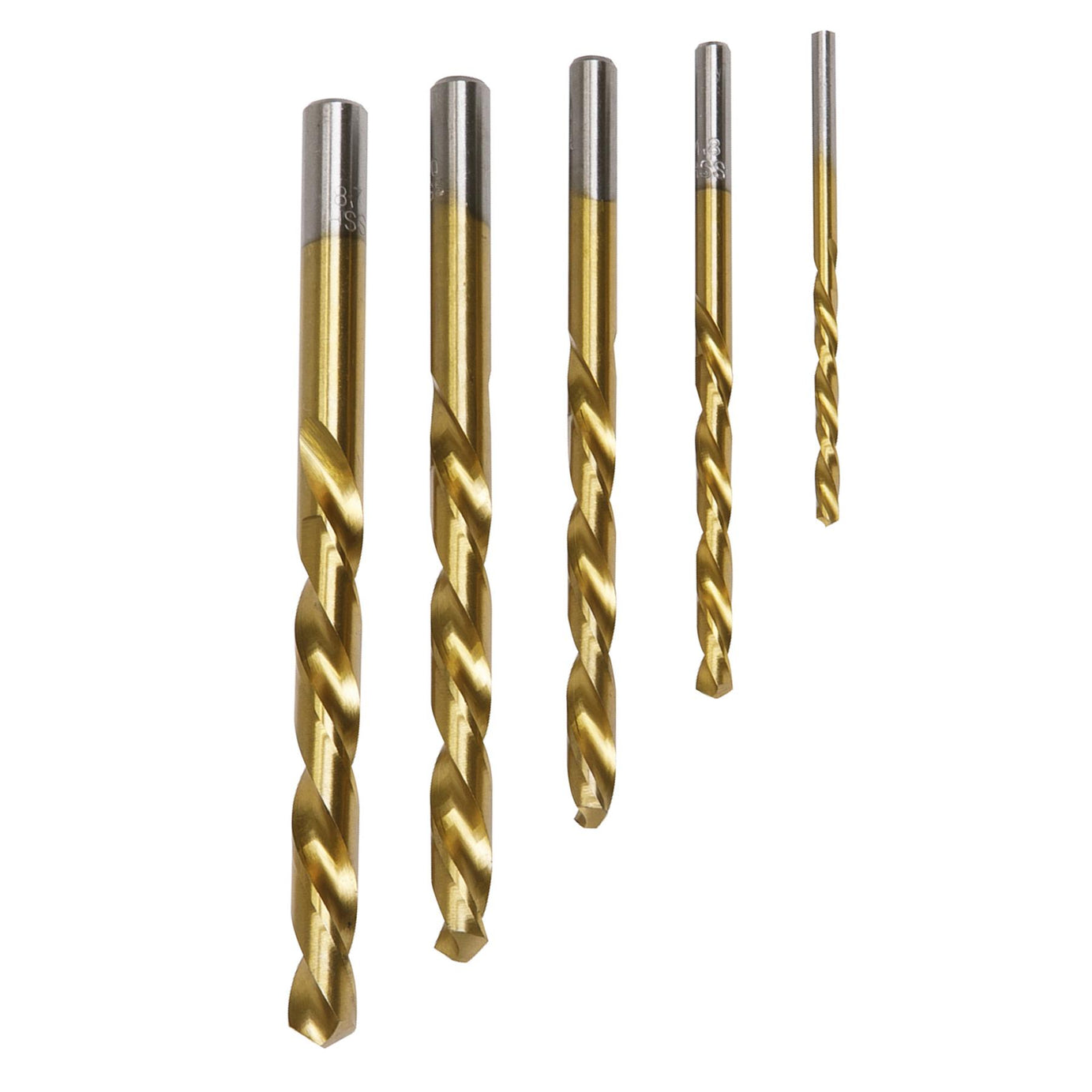 Sealey 5 Piece Left-Hand Spiral Drill Bit Set Stud Extraction