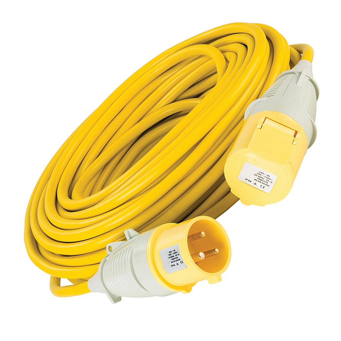 Defender Extension Lead Yellow 4mm2 32A 25m 110V