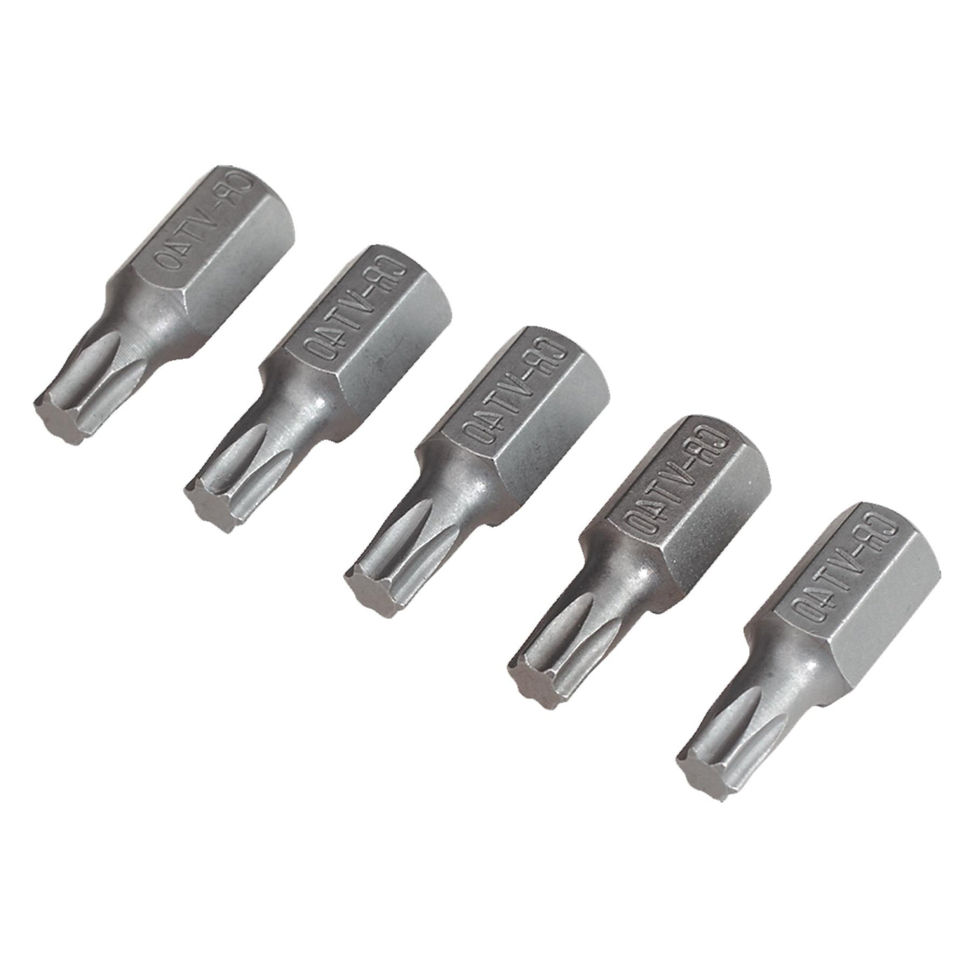 Sealey TRX-Star* T40 Bit Short Pack of 5 Chrome Vanadium