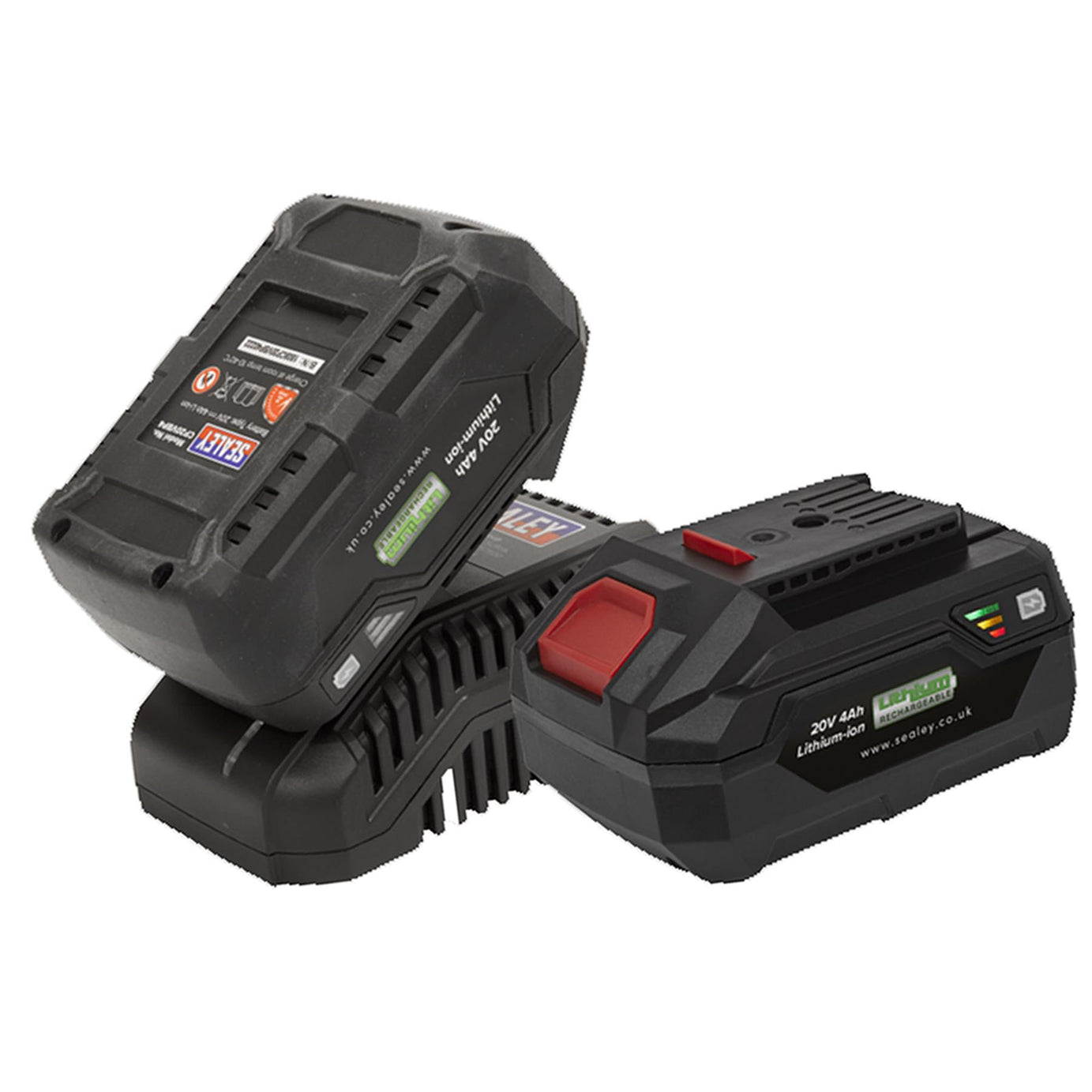 1x Sealey Impact Wrench 20V 1/2"Sq Drive 230Nm - 2 Batteries - CP20VIWKIT