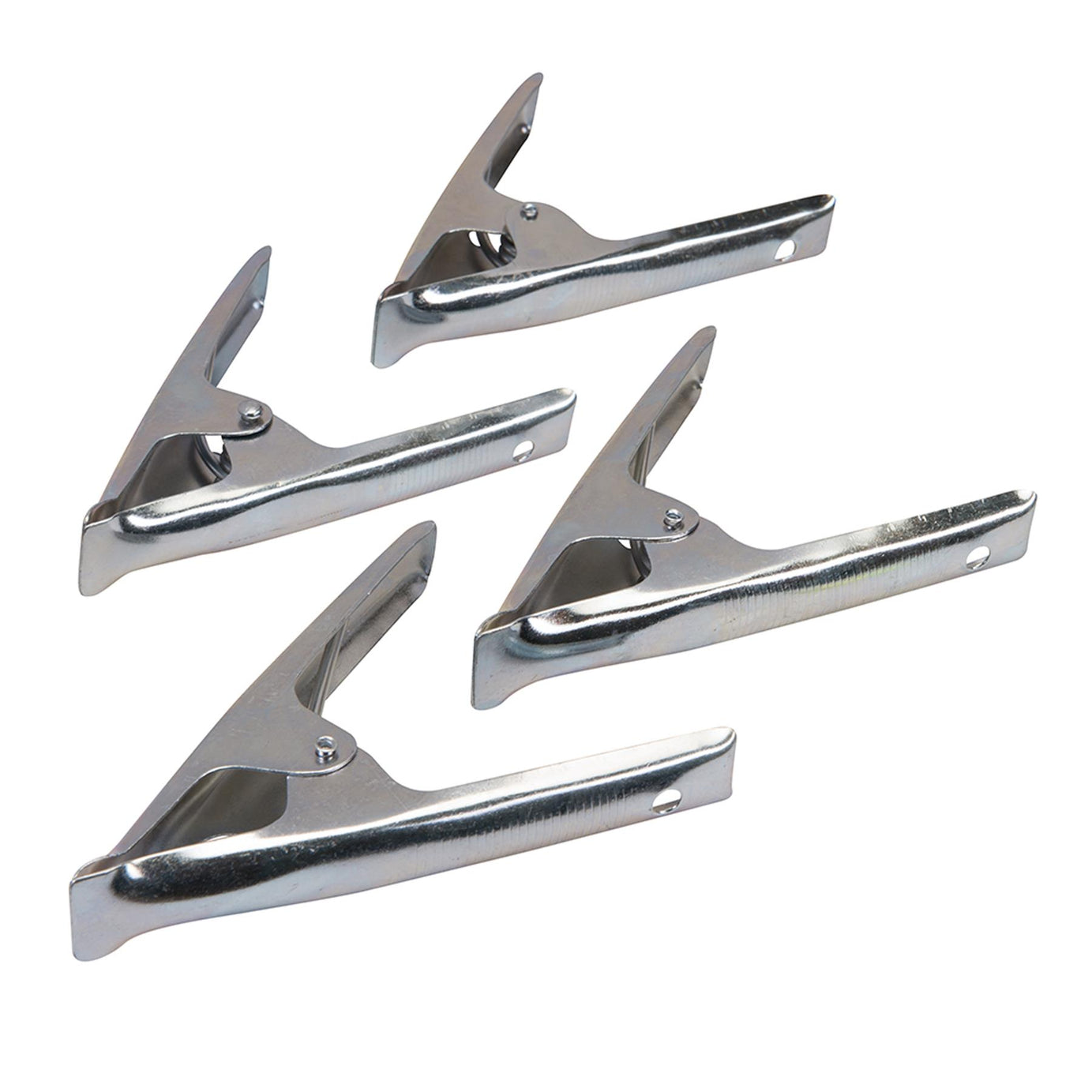 4 Strong Market Stall Spring Clamps Clips For Clamping Tarpaulins Camping 70mm