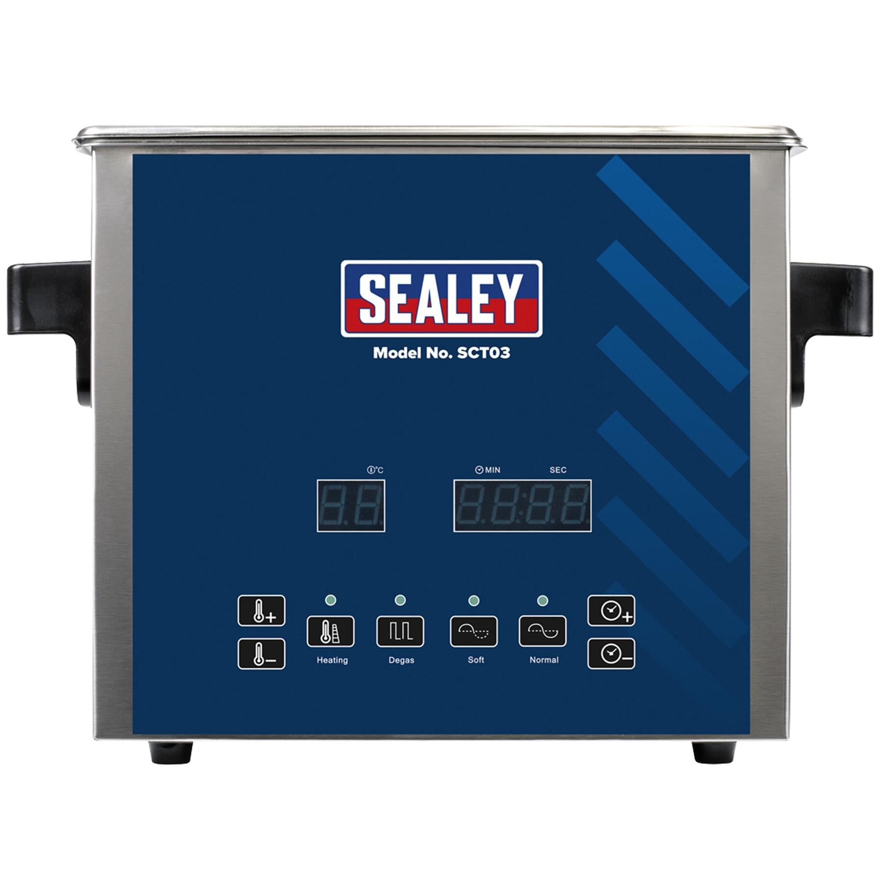 Sealey Ultrasonic Parts Cleaning Tank 3L Stainless Steel Tank