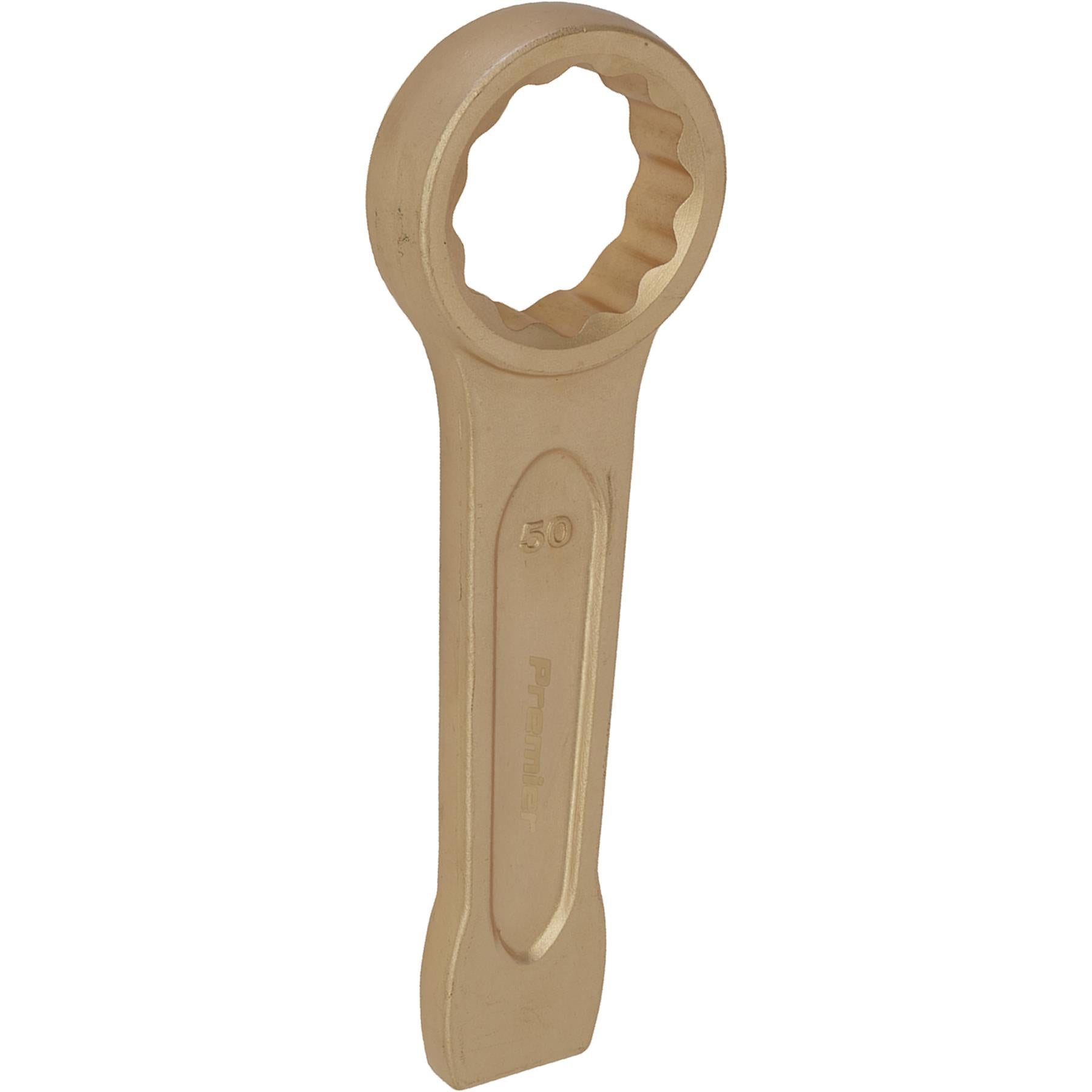 Sealey Slogging Spanner Ring End 50mm - Non-Sparking Beryllium Copper