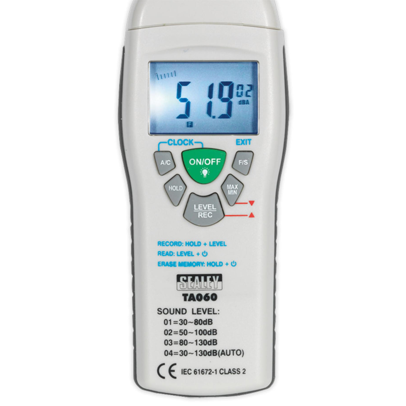 Sealey Sound Level Meter Diagnostic Tool Work Tools TA060