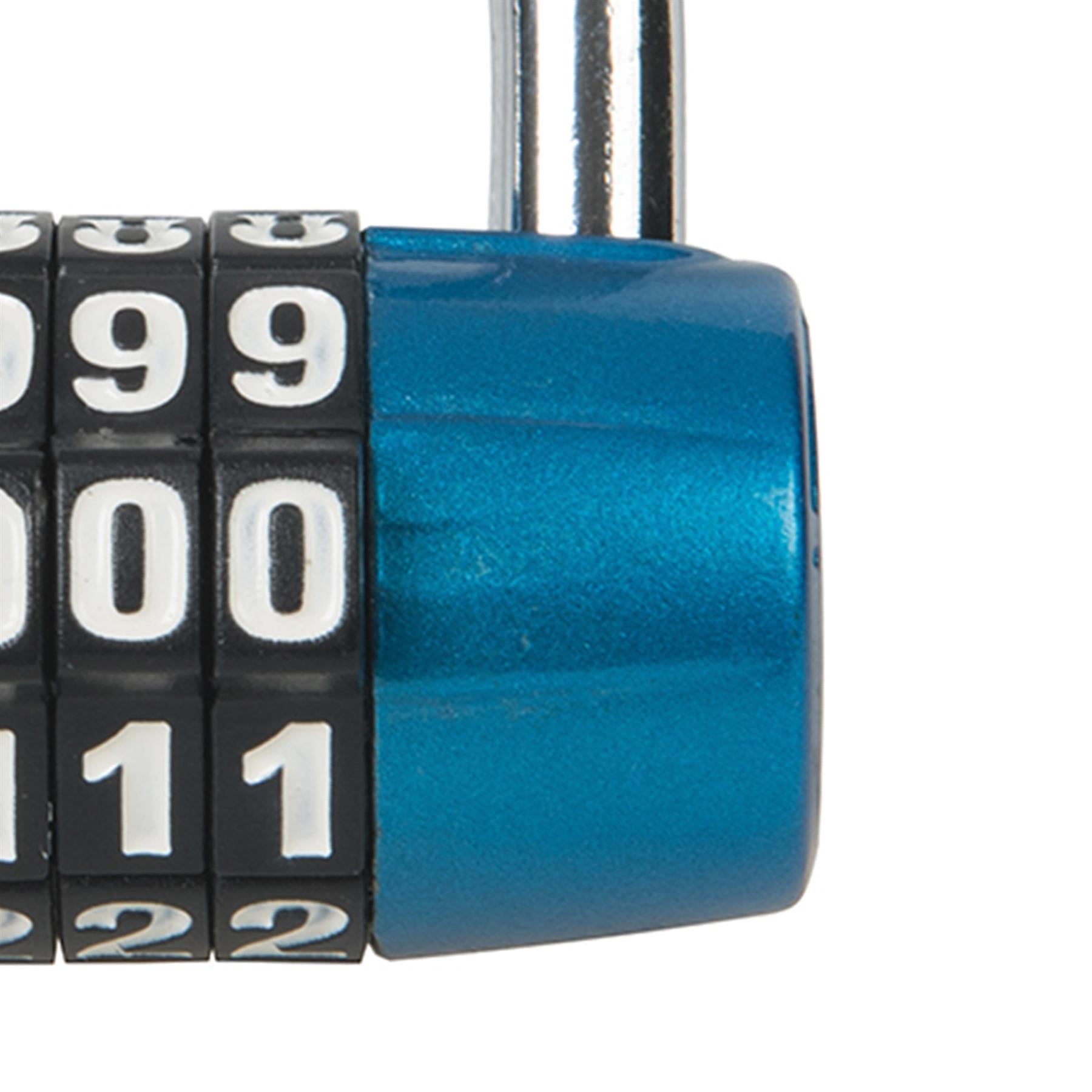 5-Digit Combination Padlock Suitcase Closet Shackle Security Locks UK