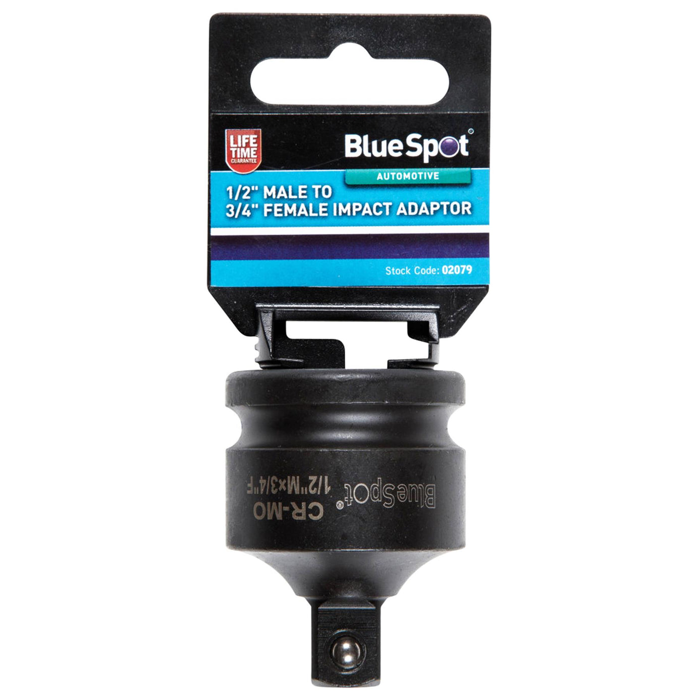BlueSpot Impact Adaptor Socket Reducer From 3/4" Female to 1/2" Male Drive