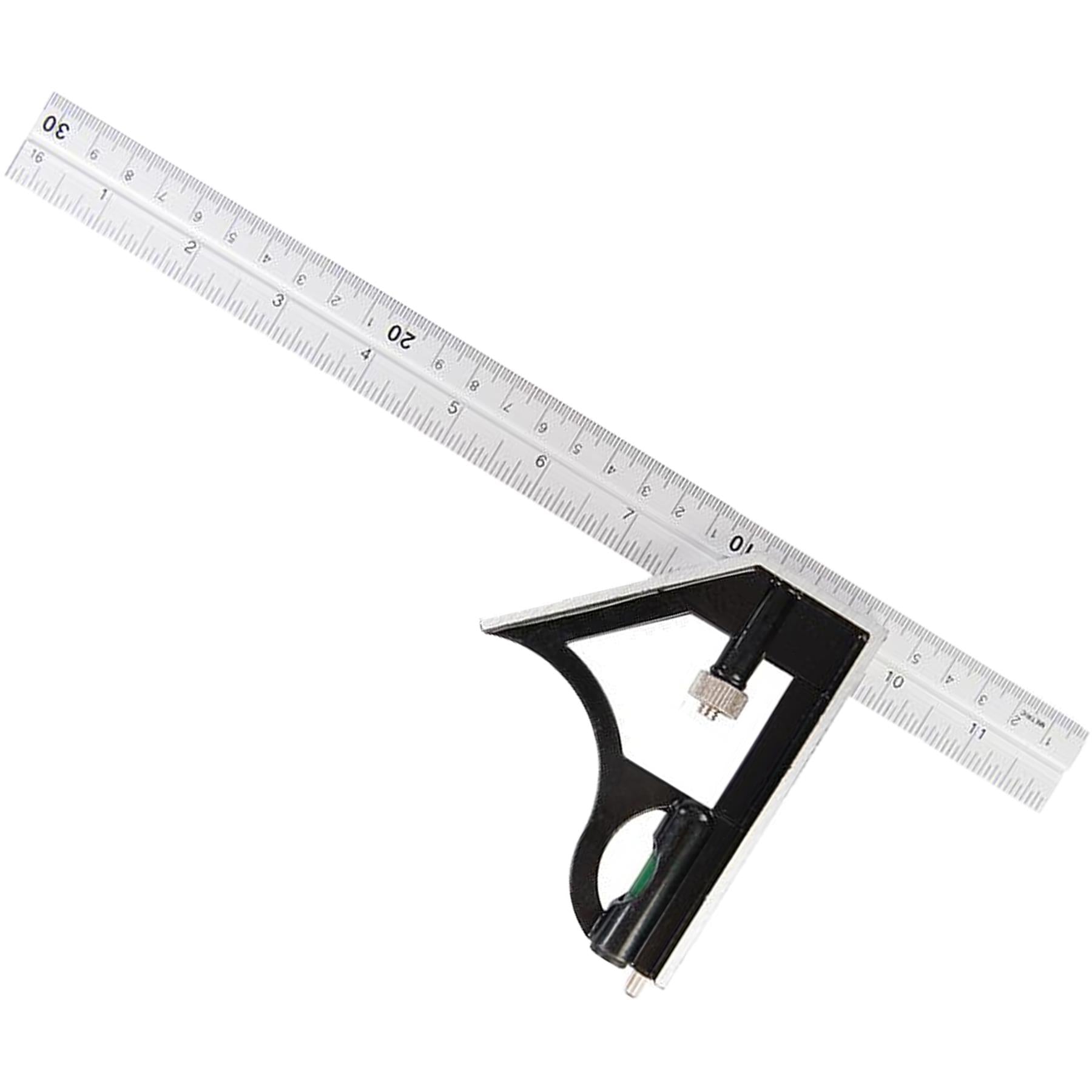 Combination Square With Built-In Spirit Level Imperial & Metric Graduation 300mm