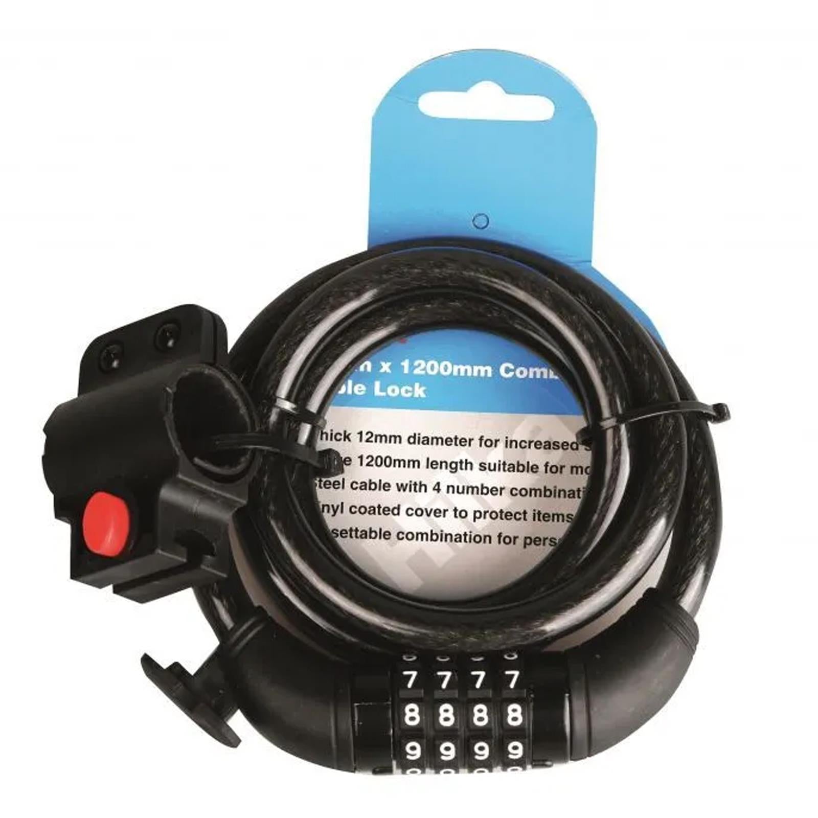 Combination Cable Lock Heavy Duty