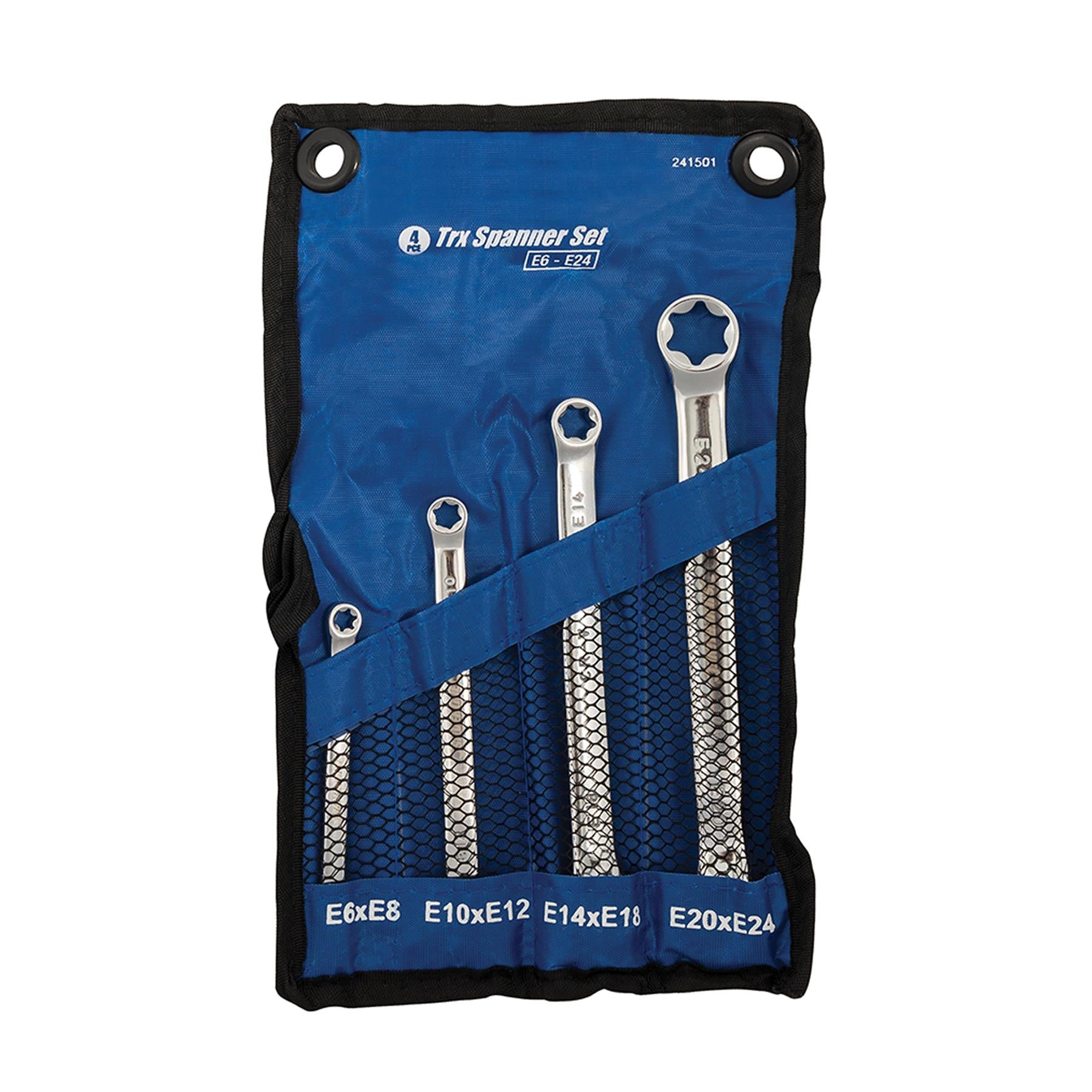 Torx Ring Spanner Set Trx Spanner Set 4Pc In A Nylon Tool Roll