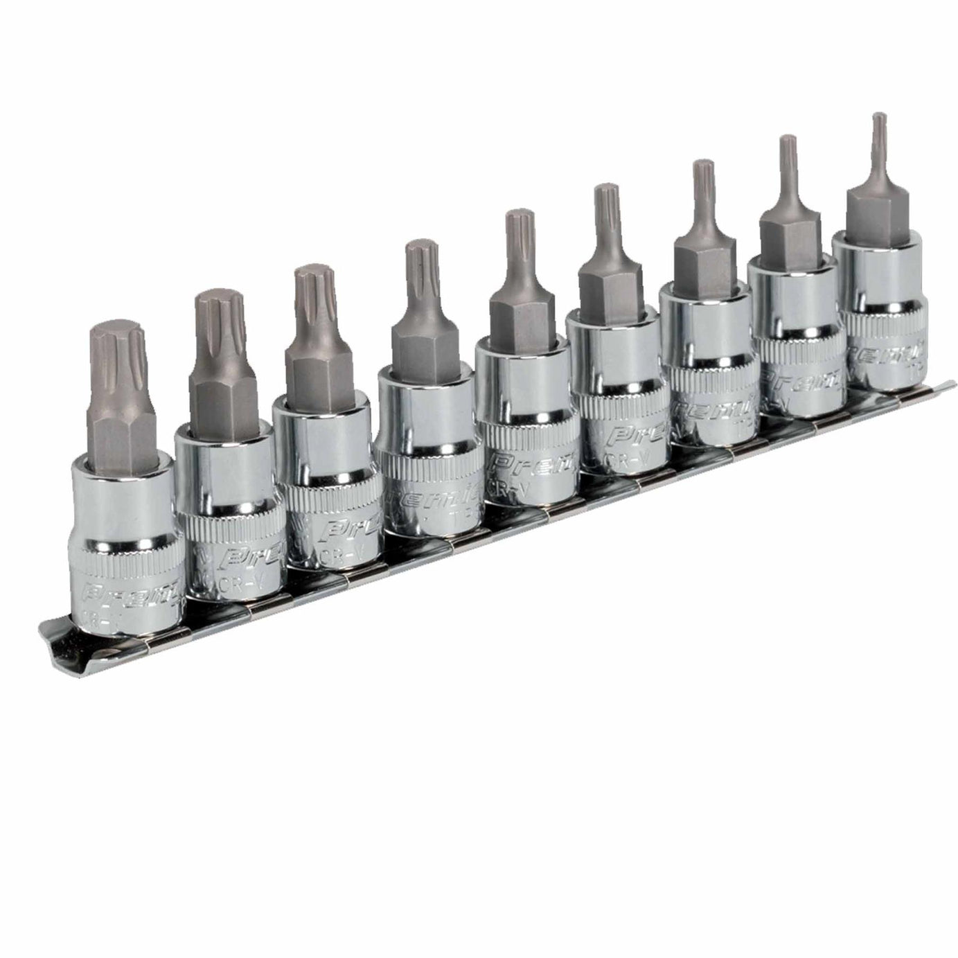 TRX-P* Socket Bit Set 9pc 3/8"Sq Drive 50mm. AK6222. Sealey