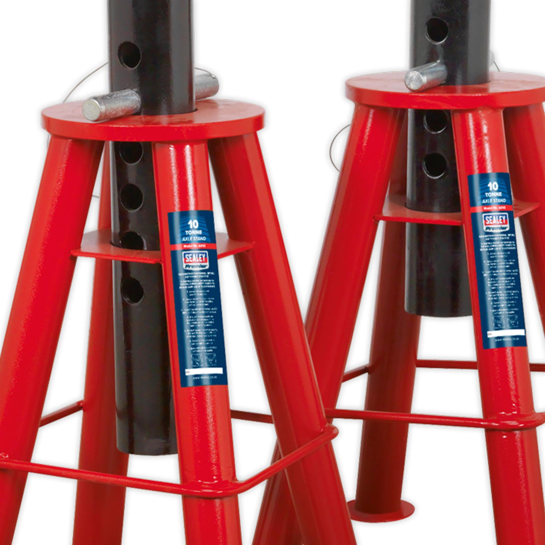 Sealey Axle Stands (Pair) 10tonne Capacity per Stand