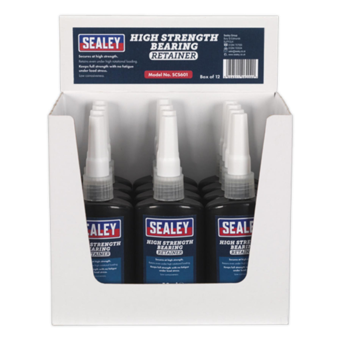 Sealey Bearing Fit Retainer High Strength 50ml Pack of 12