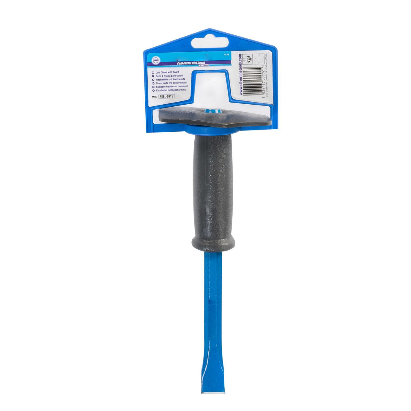 19"(250mm) Cold Chisel Bolster With Guard Masonry Brick