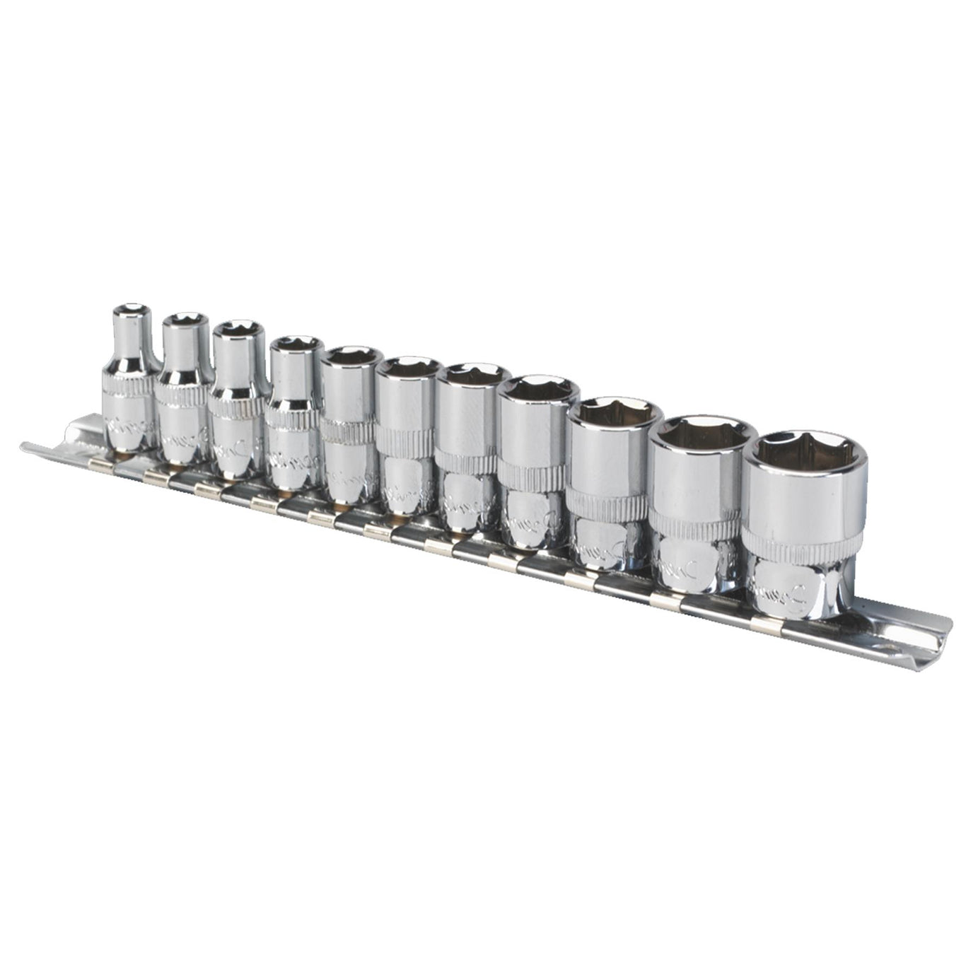 Sealey Socket Set 11pc 1/4"Sq Drive WallDrive Imperial