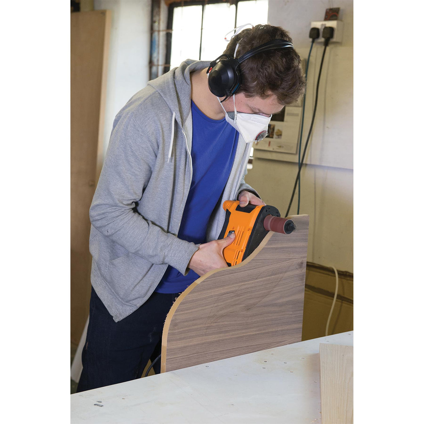 Portable Oscillating Spindle Sander Dual-Action Rotating For Fast Sanding 650W