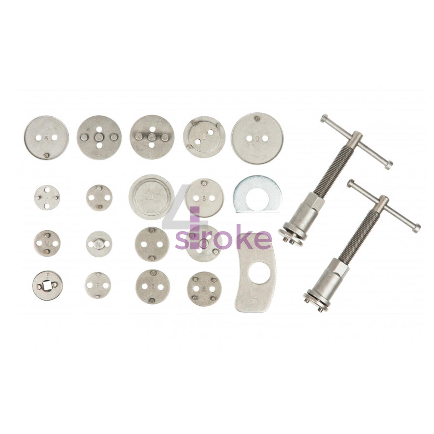 BlueSpot 21Pce Universal Brake Caliper Piston Rewind Repair Kit Wind Back Tool Set