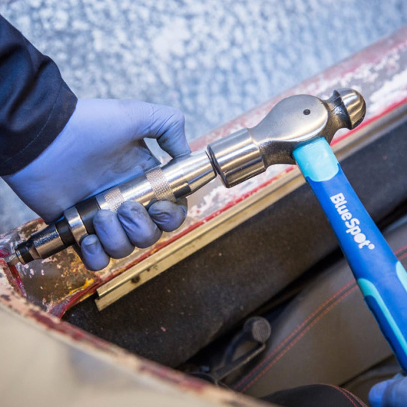 Bluespot 3pce Ball Pein Hammer Set 8oz 16oz 32oz Trp Handle Lifetime Warranty