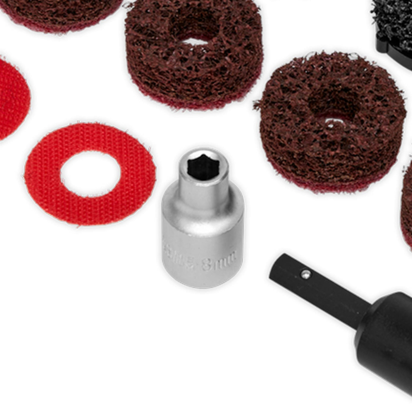 Sealey Stud Hub Cleaner 14pc Cleaning pads VS8002