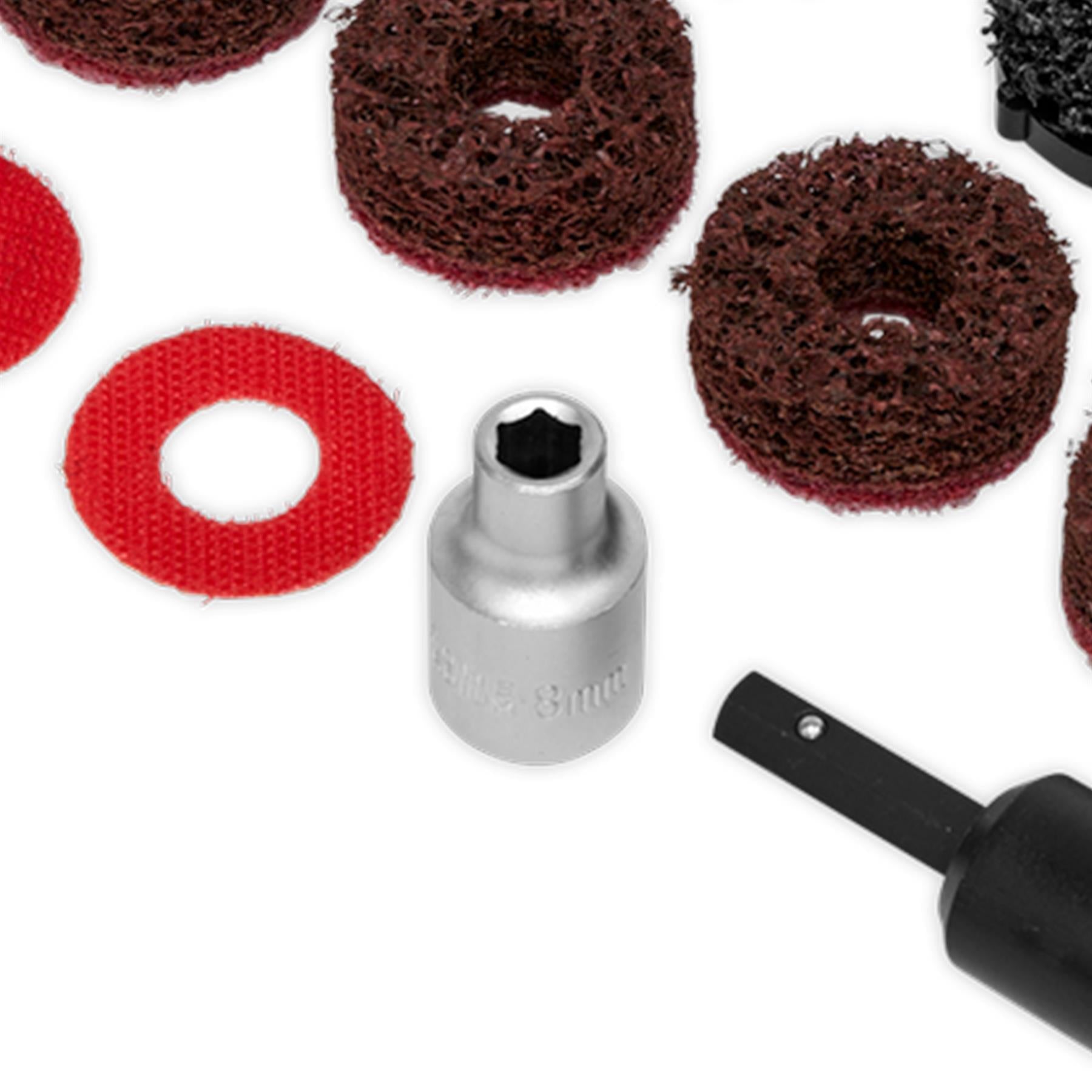 Sealey Stud Hub Cleaner 14pc Cleaning pads VS8002