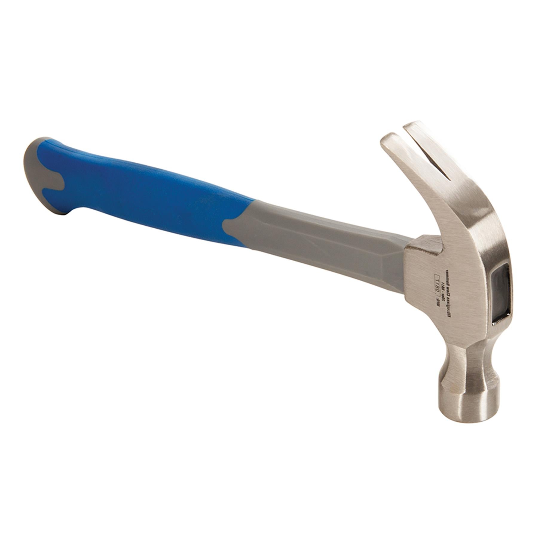 Fibreglass Claw Hammer 20Oz (567G) Curved Head Nail Pull Fiberglass High Grip