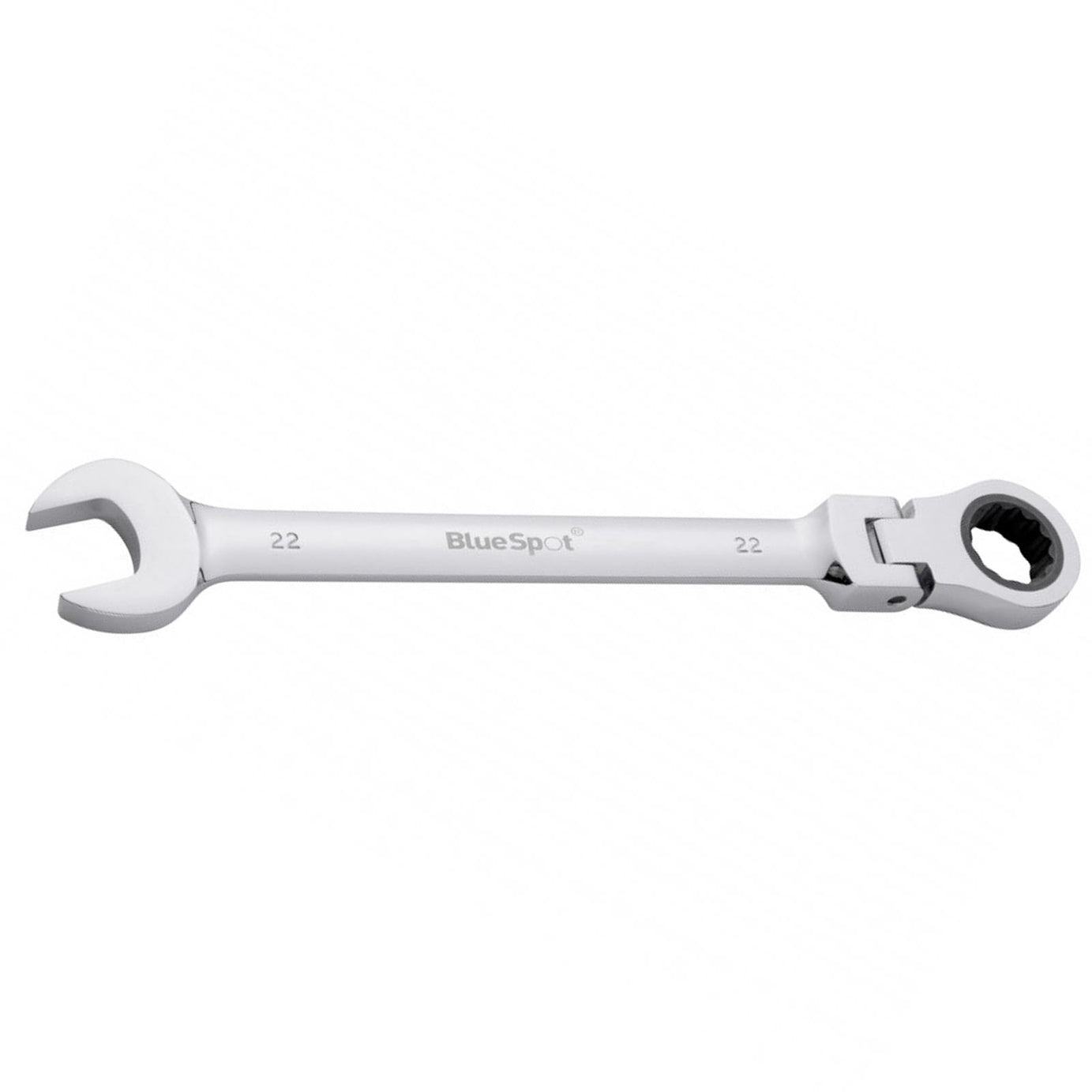 BlueSpot Ratchet Spanner Combination Flexible Head Wrench Metric 22mm
