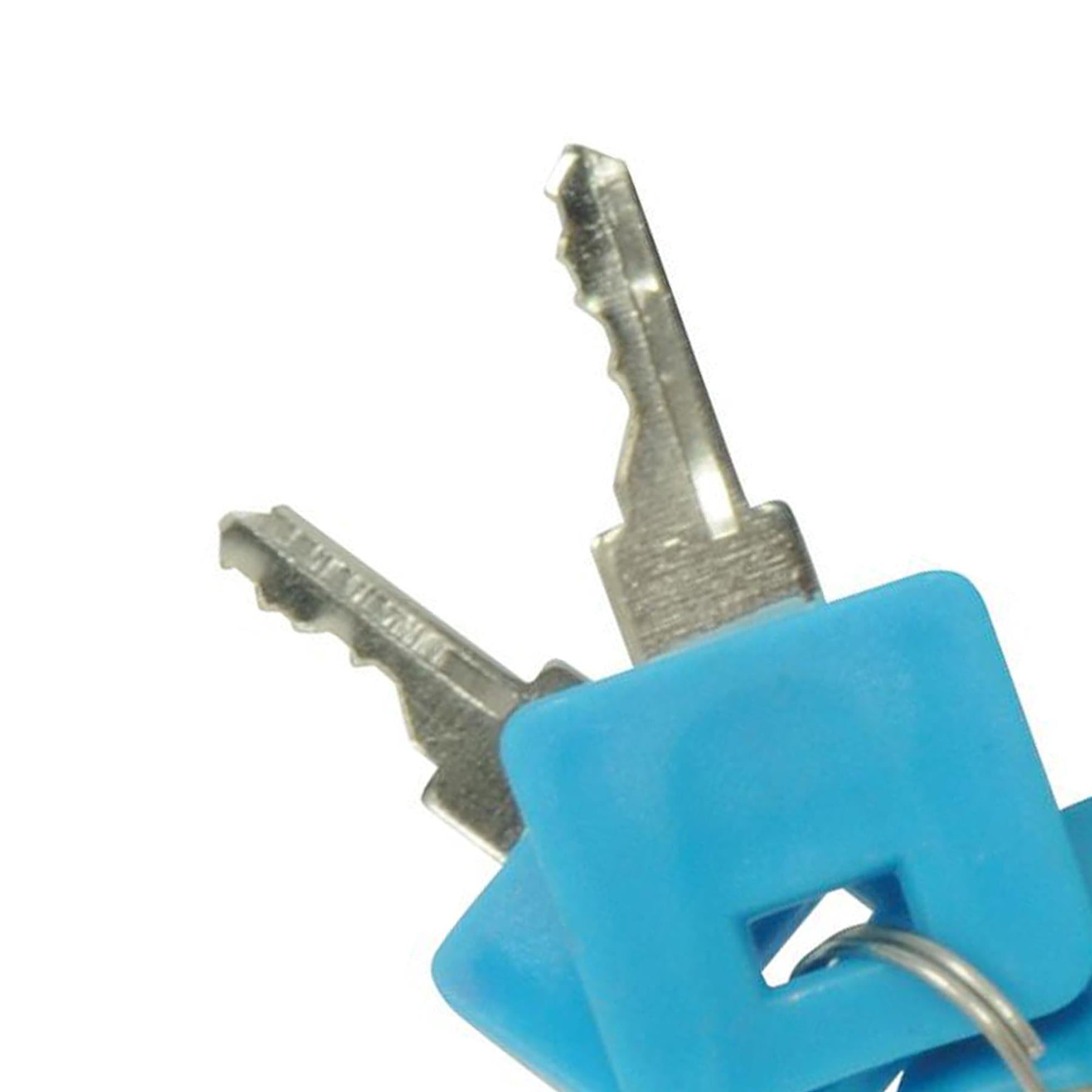 4Pce Hi-Vis Brass Padlocks Set - 20mm 2 Brass Keys Chrome-Plated
