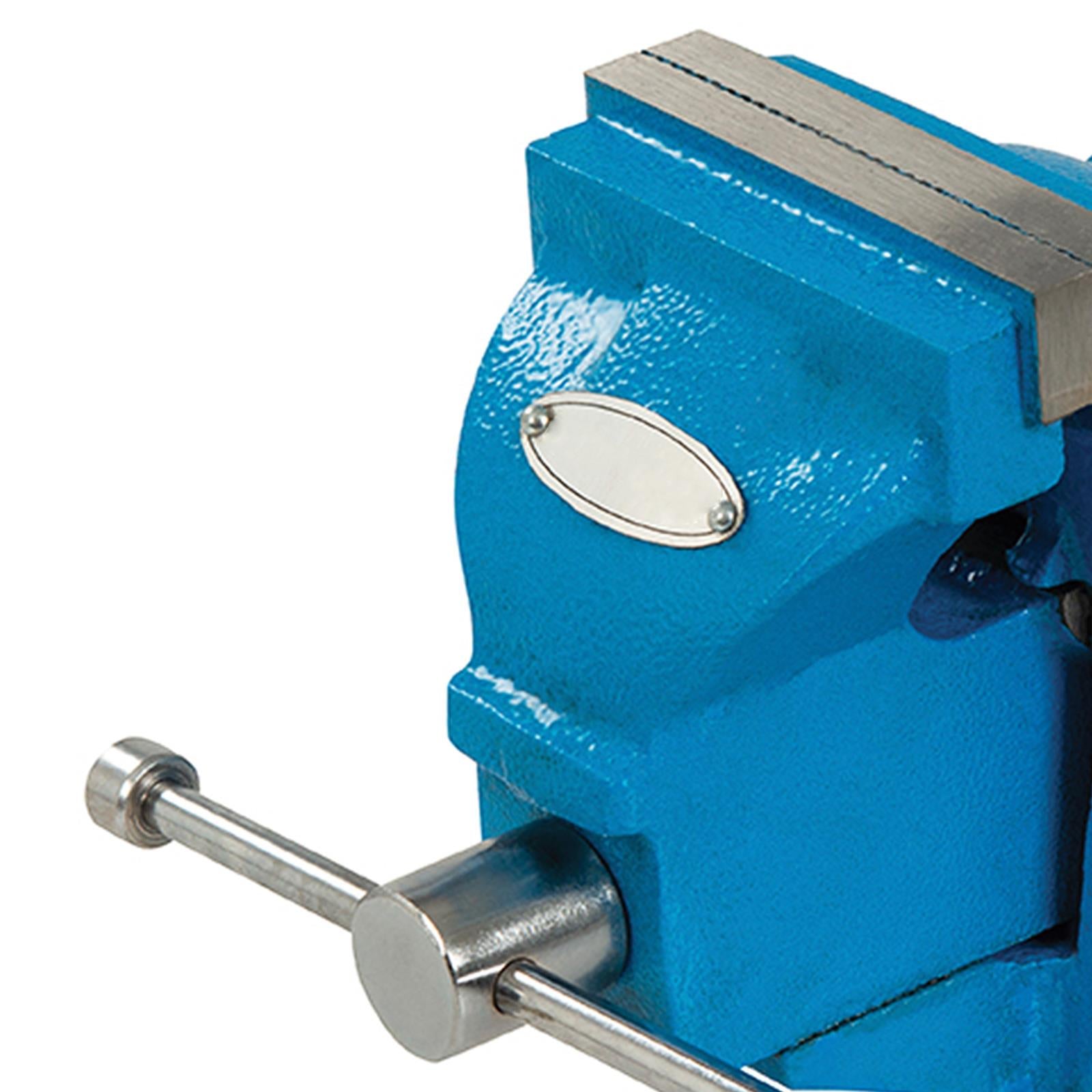 4" 100mm Jaw Engineers Workshop Vice Hardened Steel Powder Coated 8kg Tommy Bar Handle