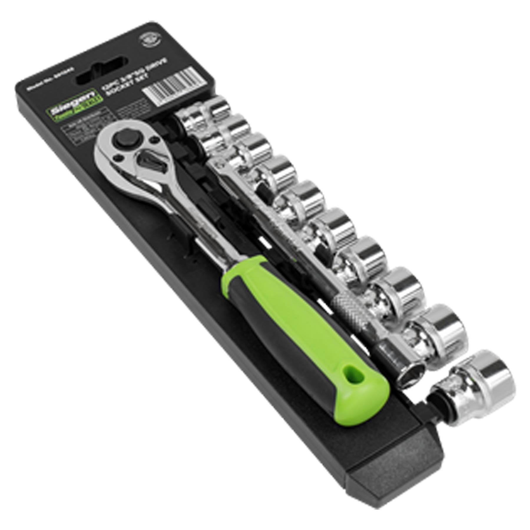Sealey Socket Set 12pc 3/8"Sq Drive WallDrive� Metric