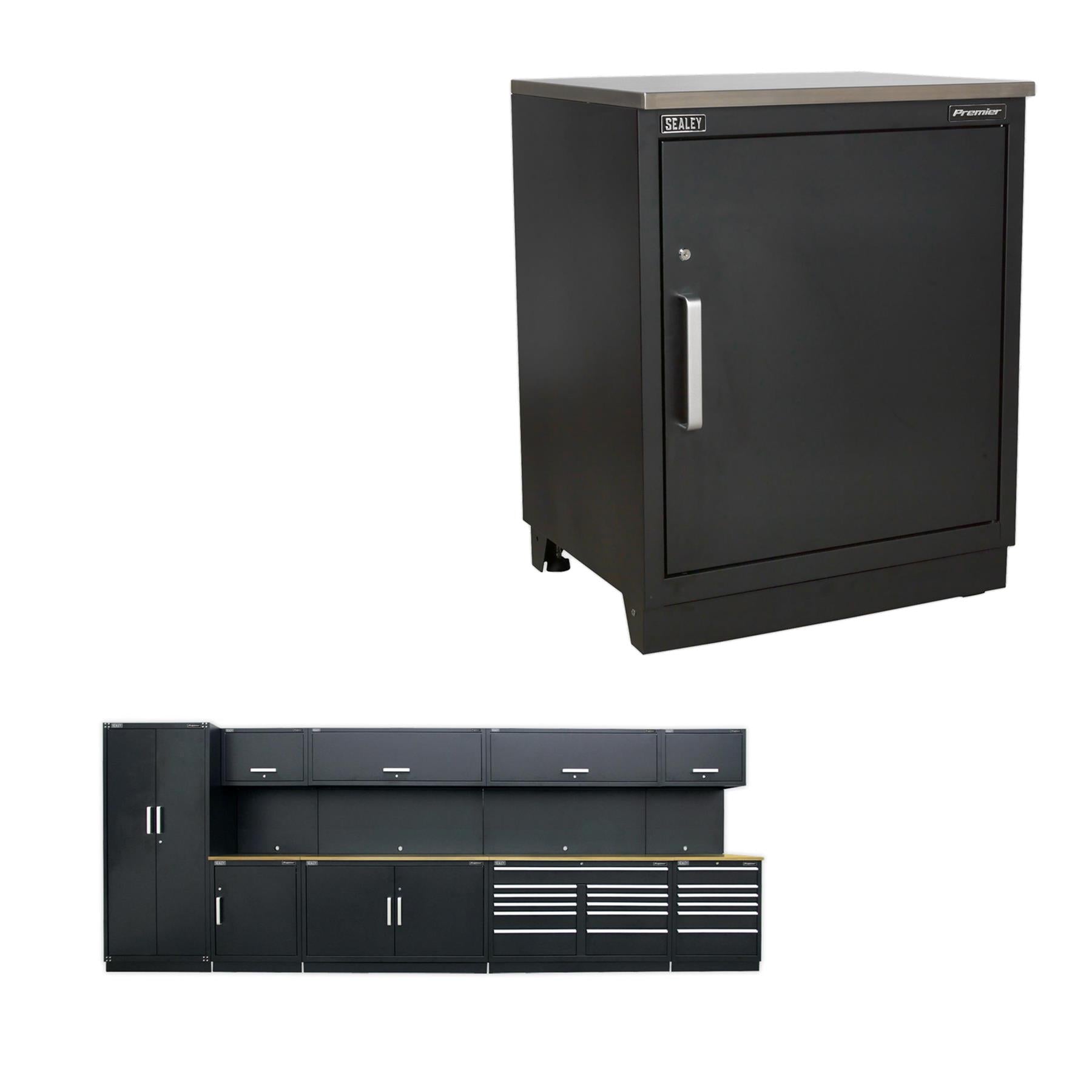 Sealey Premier 5.6m Storage System - Oak Worktop